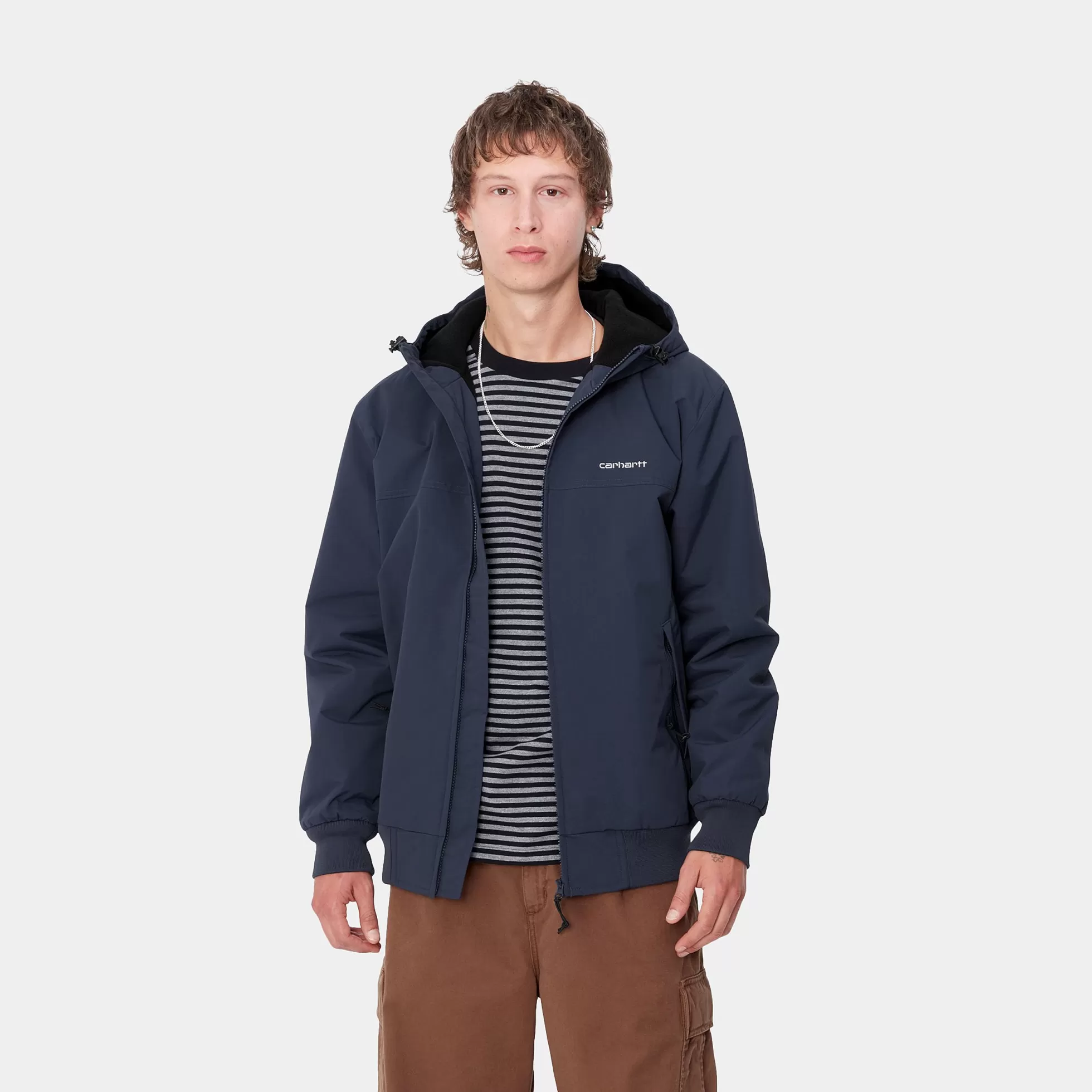 Vestes Et Manteaux^Carhartt WIP Hooded Sail Jacket Air Force Blue / White