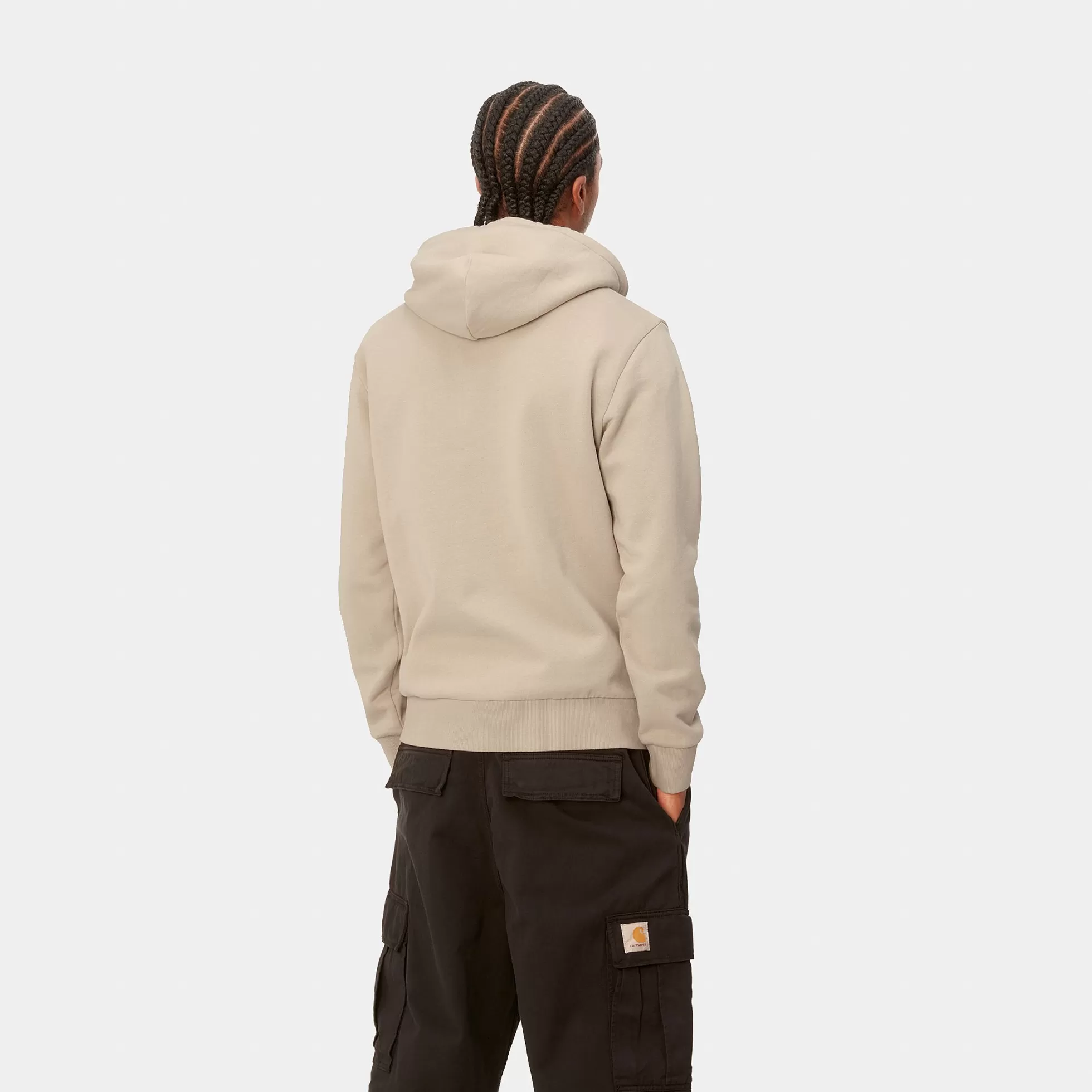 Sweats^Carhartt WIP Hooded Script Embroidery Sweat Wall / Black