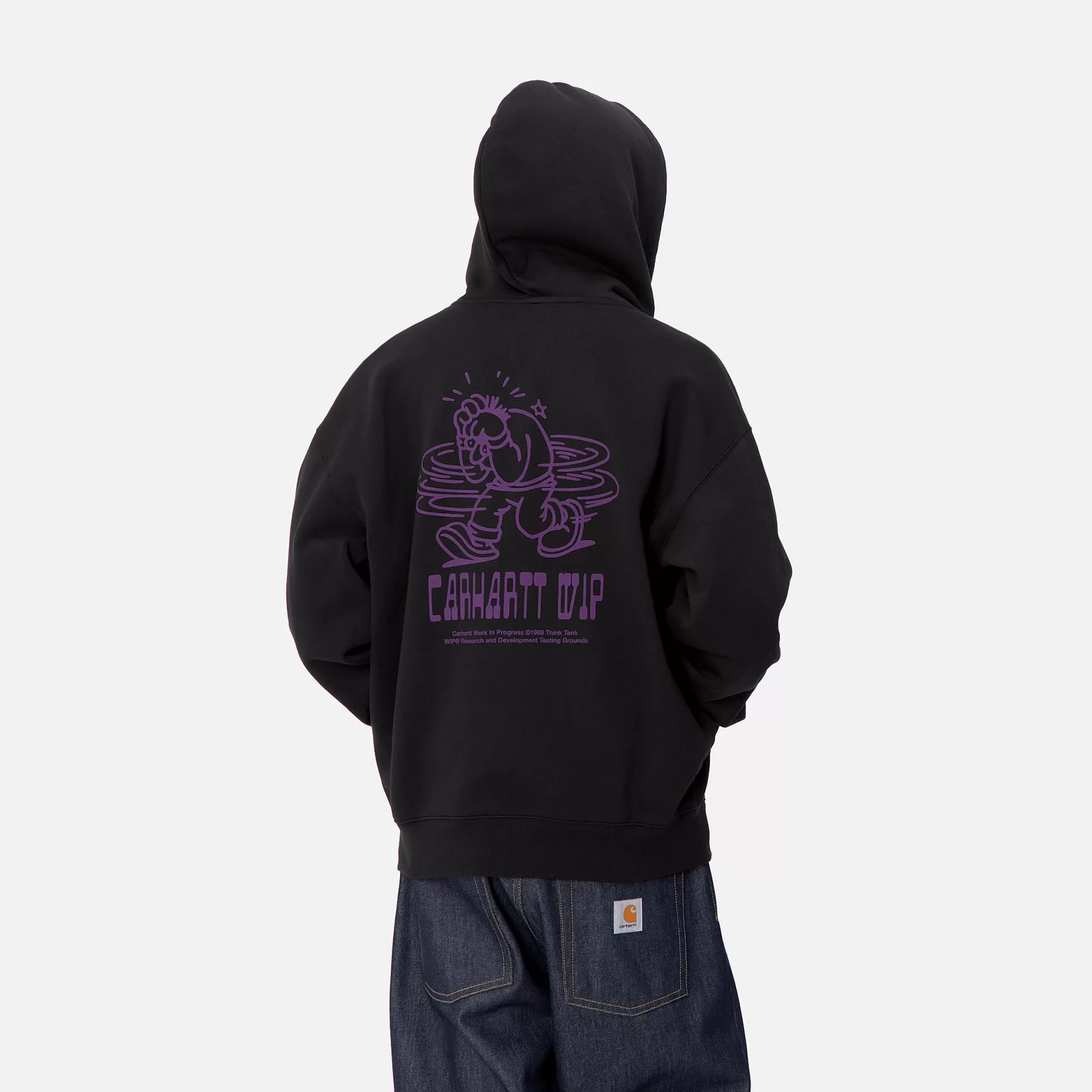 Sweats^Carhartt WIP Hooded Think Tank Sweat Jacket Black / Purple