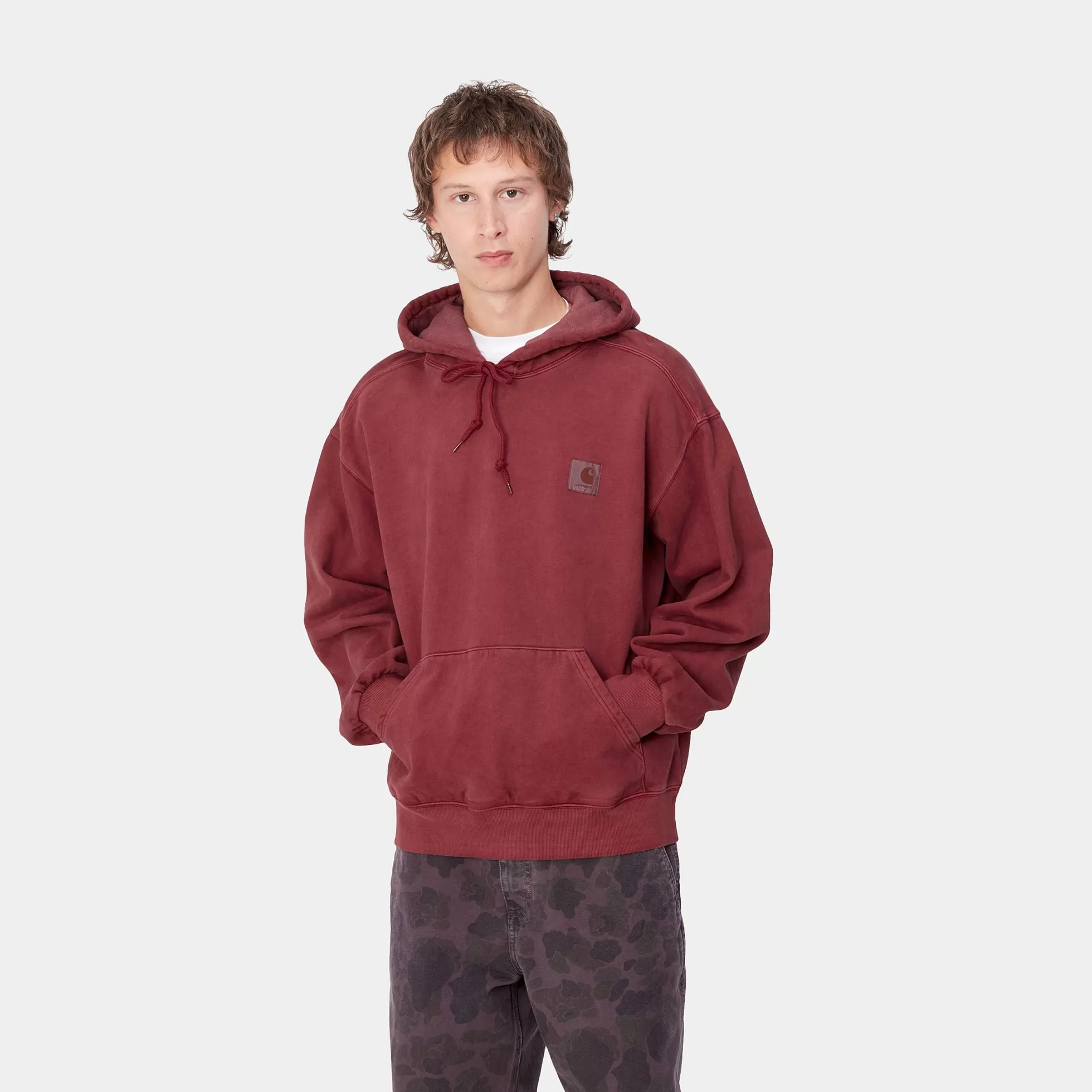 Sweats^Carhartt WIP Hooded Vista Sweat Scarlet