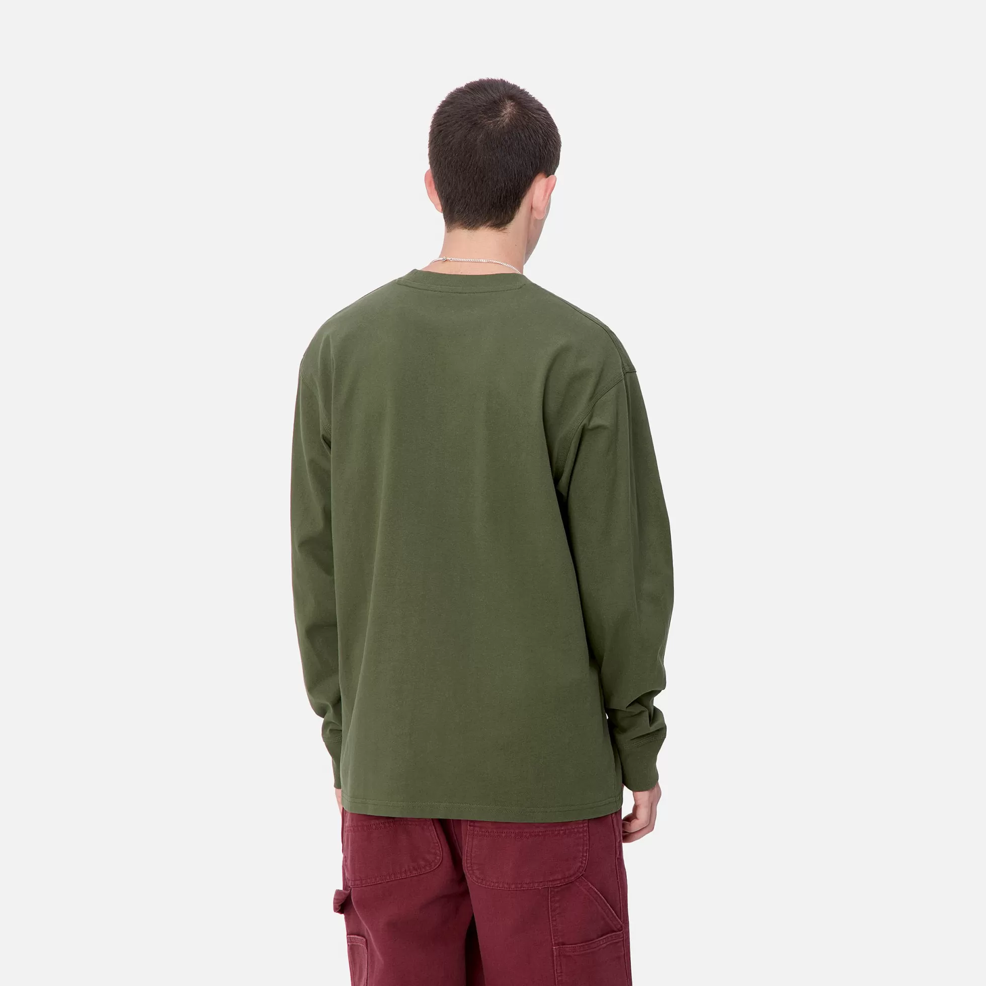 T-Shirts & Polos^Carhartt WIP L/S American Script T-Shirt Tarragon