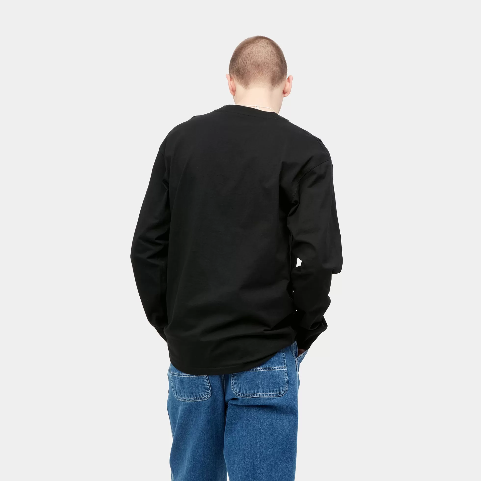 T-Shirts & Polos^Carhartt WIP L/S American Script T-Shirt Black