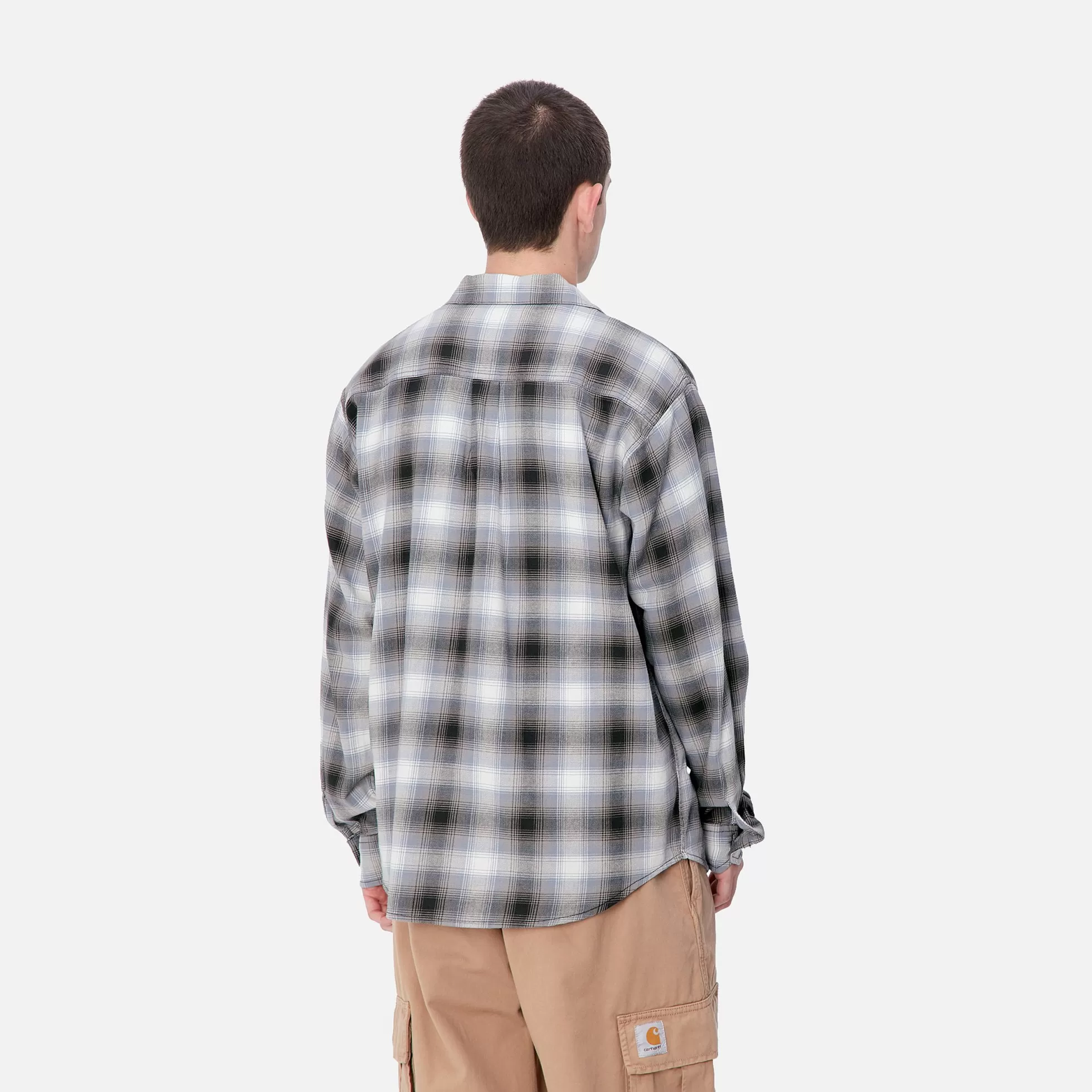 Chemises^Carhartt WIP L/S Blanchard Shirt Blanchard Check, Charm Blue