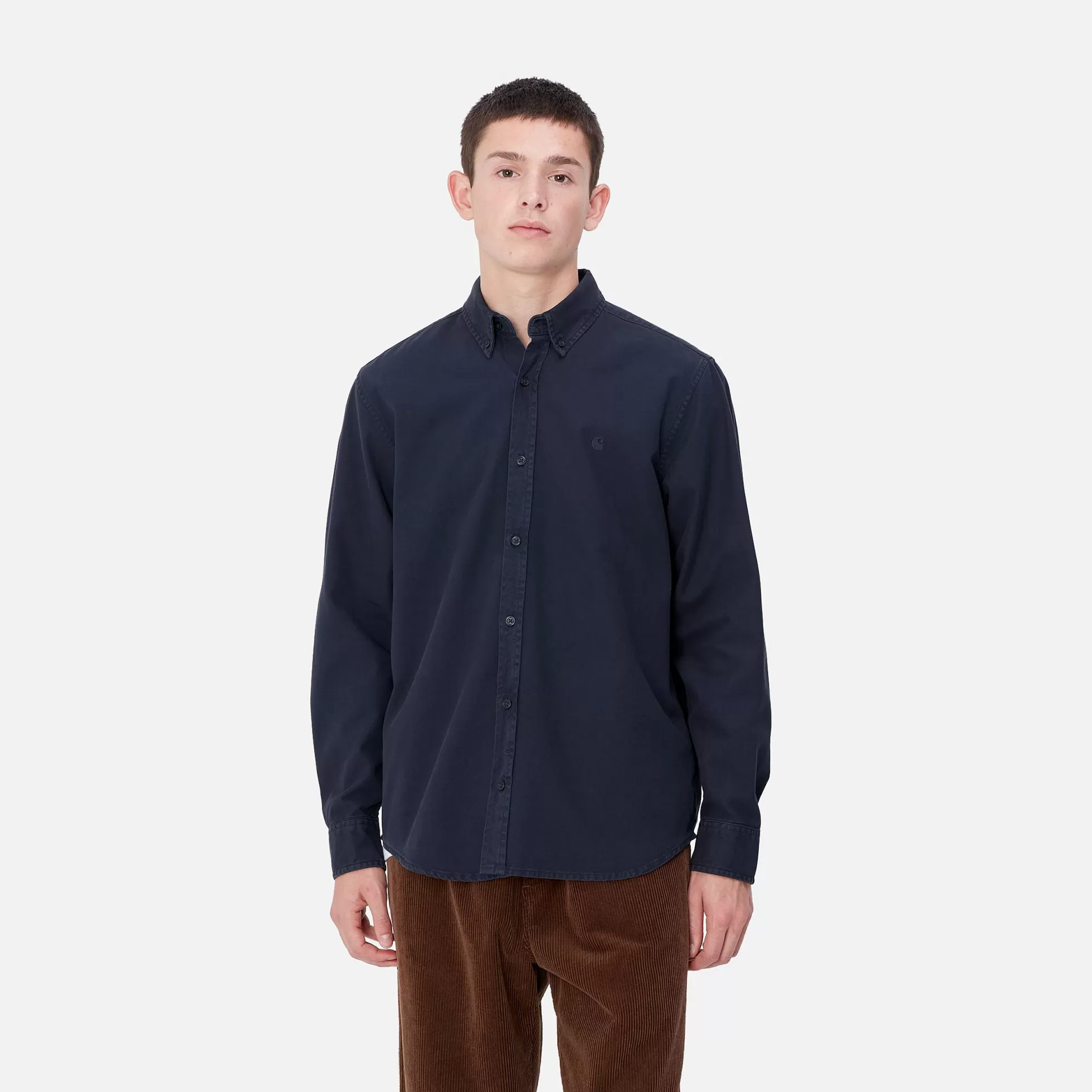 Chemises^Carhartt WIP L/S Bolton Shirt Air Force Blue