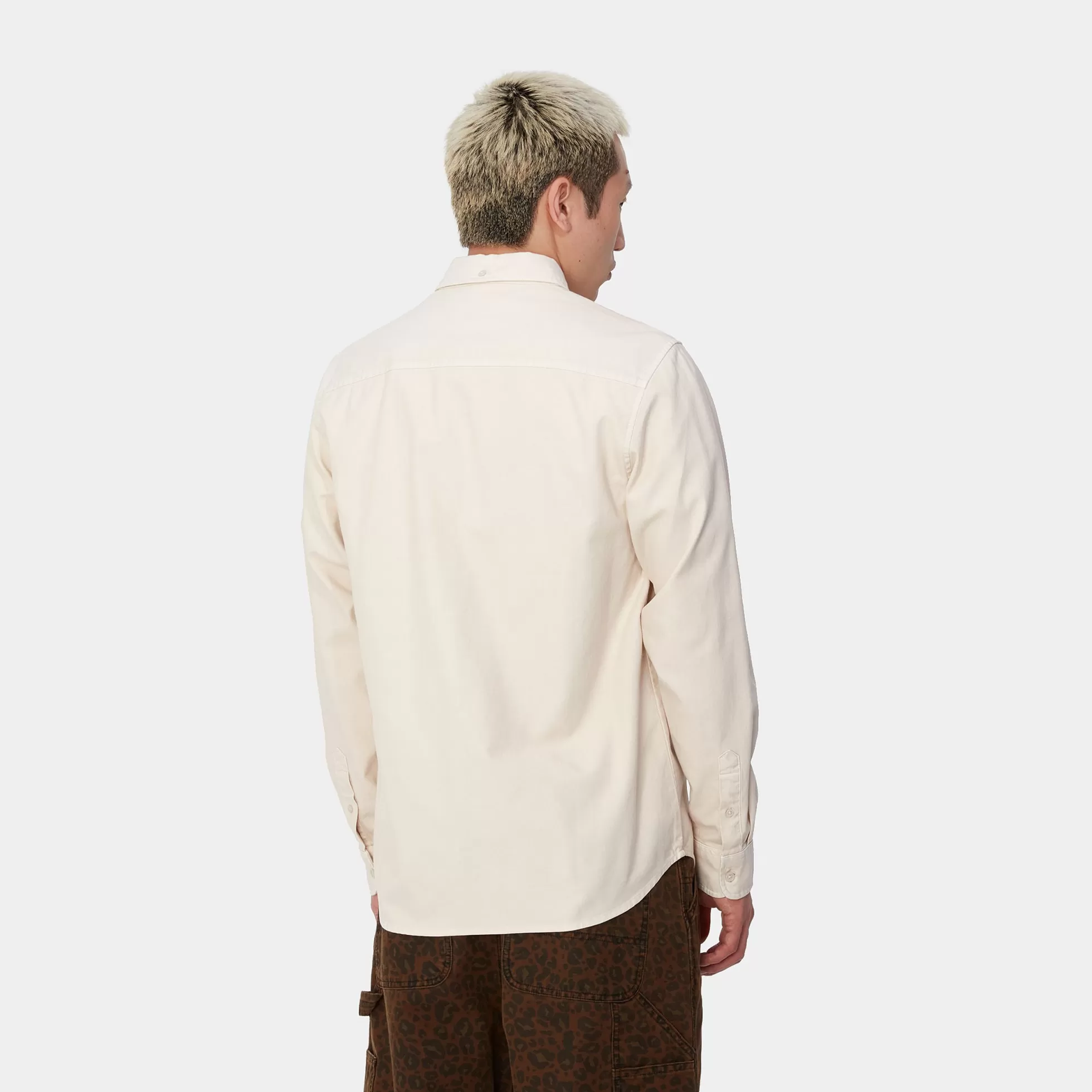 Chemises^Carhartt WIP L/S Bolton Shirt Moonbeam