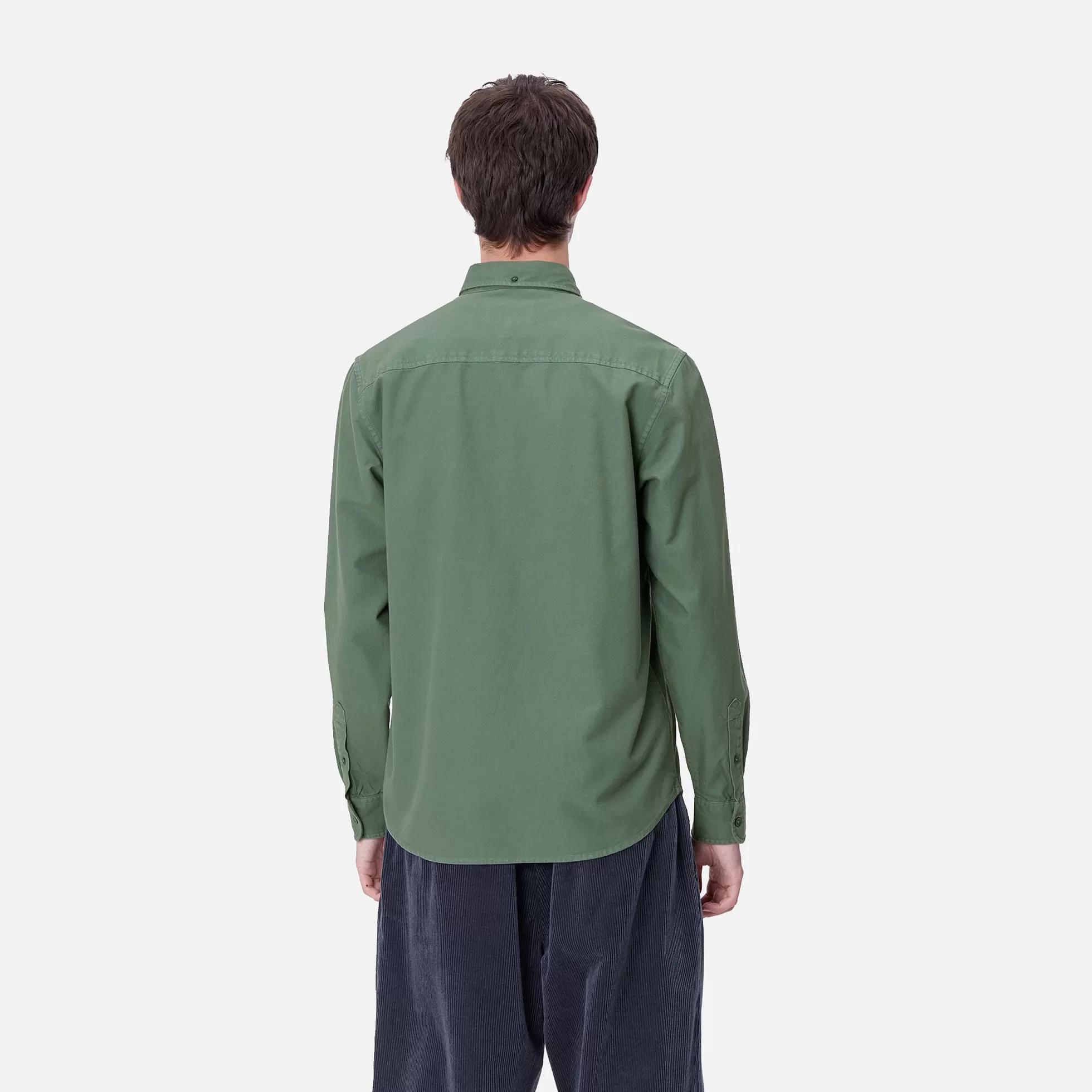 Chemises^Carhartt WIP L/S Bolton Shirt Duck Green