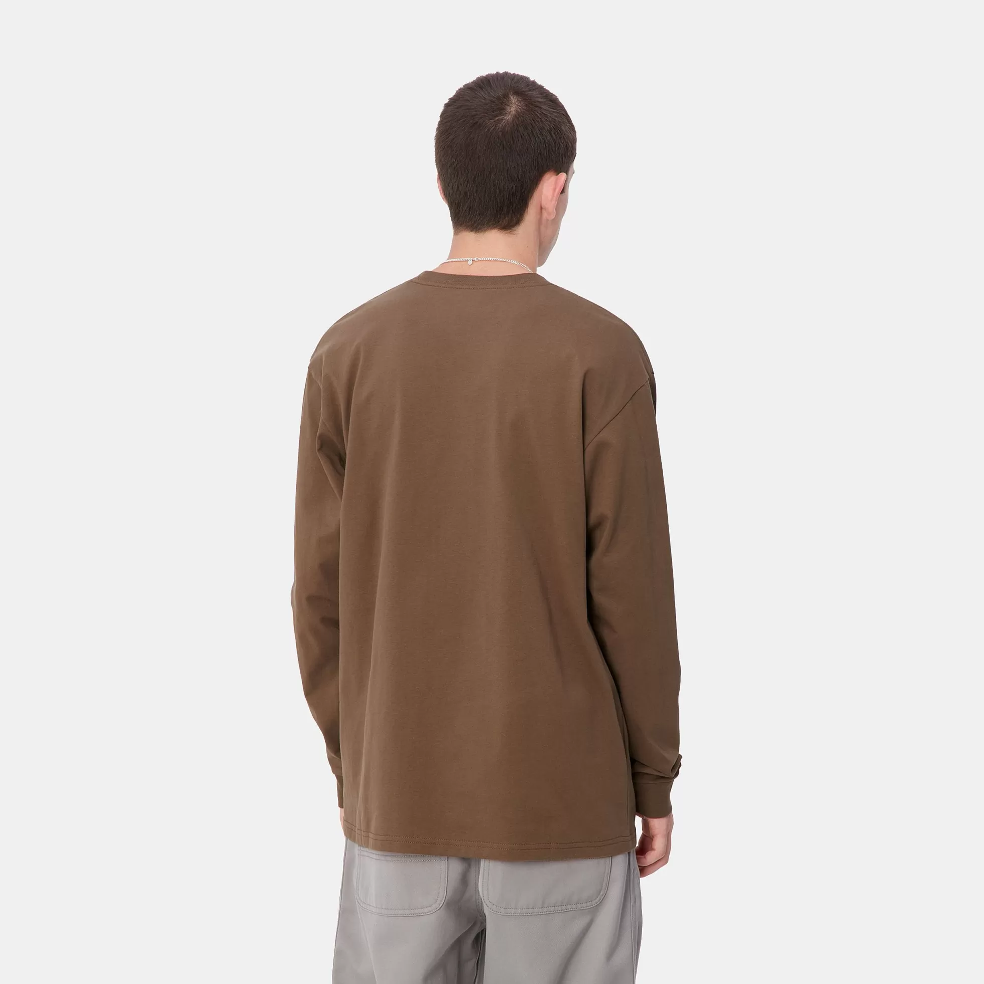 T-Shirts & Polos^Carhartt WIP L/S Chase T-Shirt Chocolate / Gold