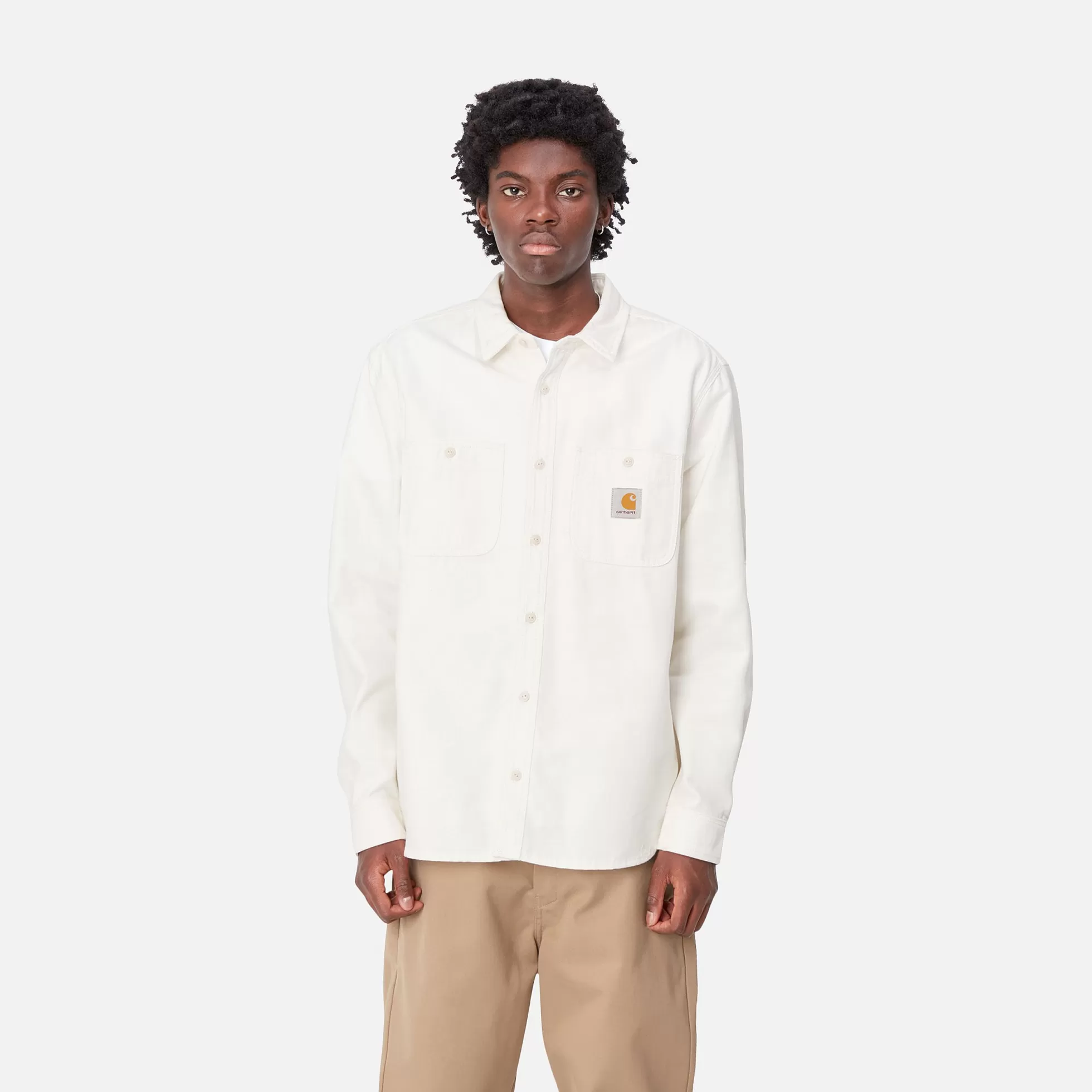 Chemises^Carhartt WIP L/S Clink Shirt Wax