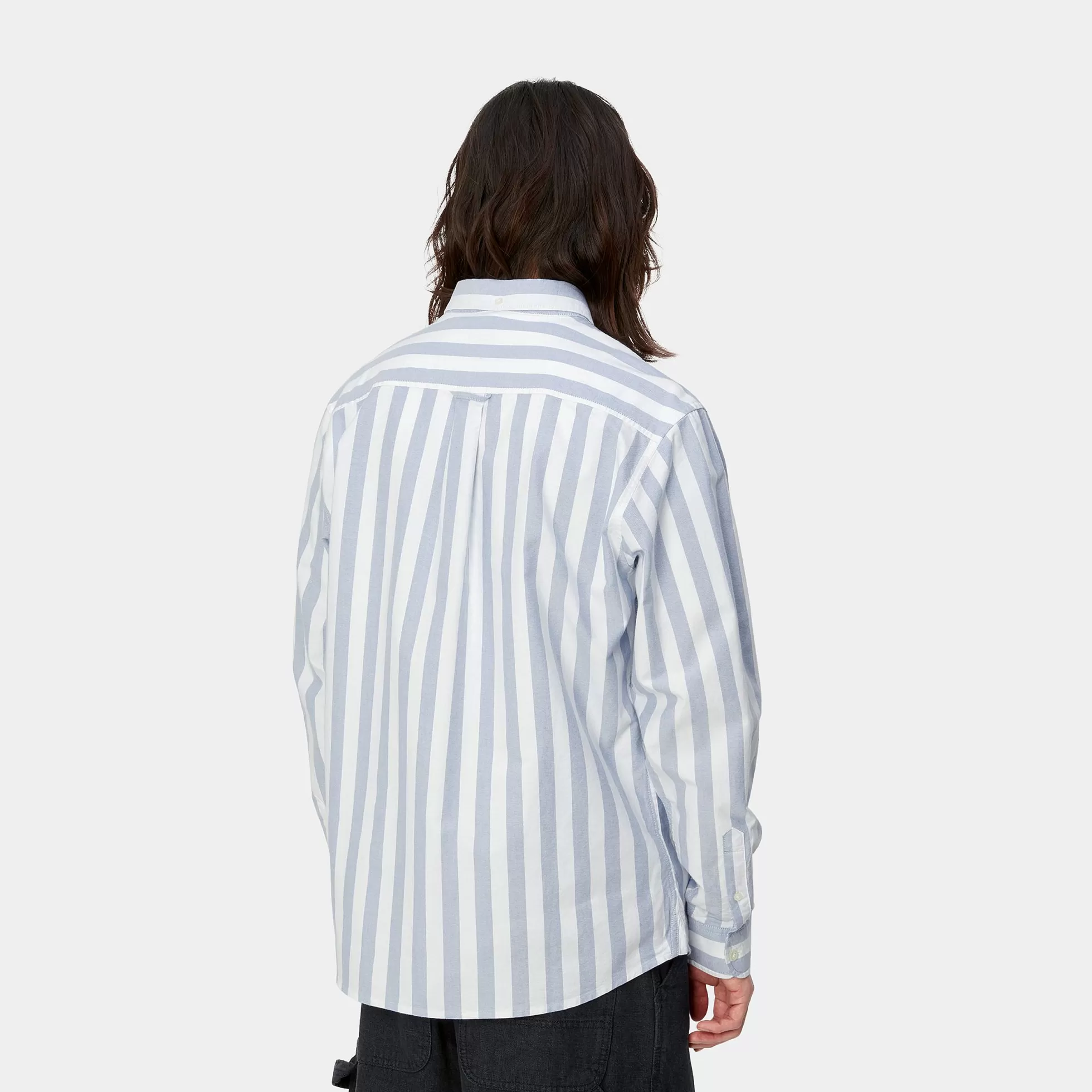 Chemises^Carhartt WIP L/S Dillion Shirt Dillion Stripe, Bleach / White