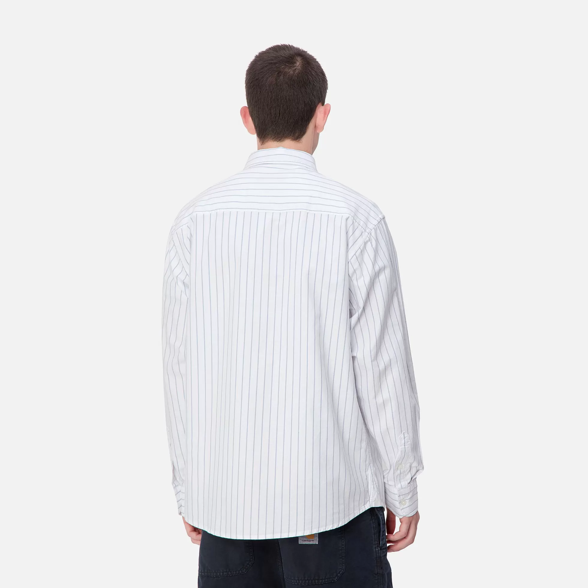 Chemises^Carhartt WIP L/S Dowlen Shirt Dowlen Stripe, White / White