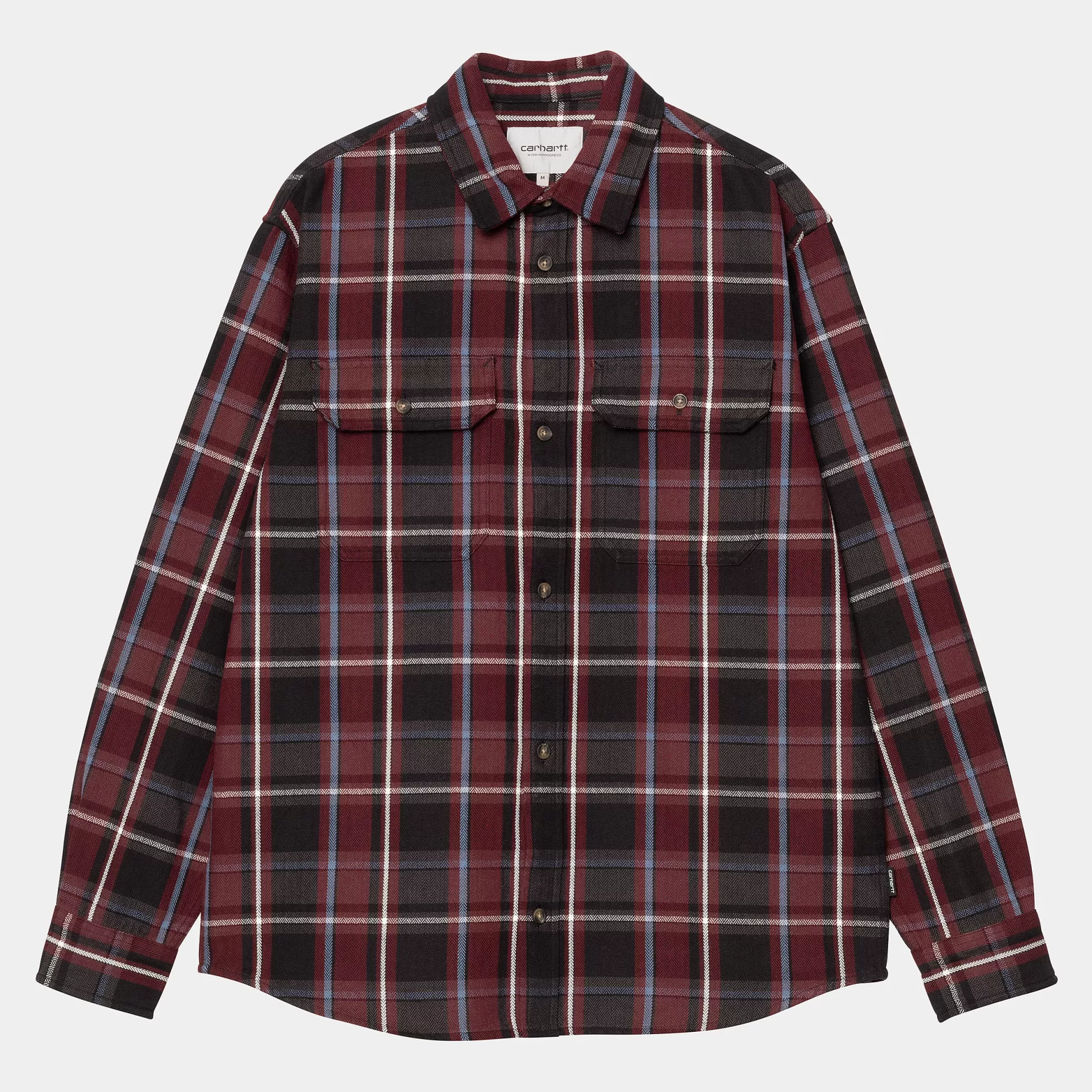 Chemises^Carhartt WIP L/S Hobart Shirt Hobart Check, Black