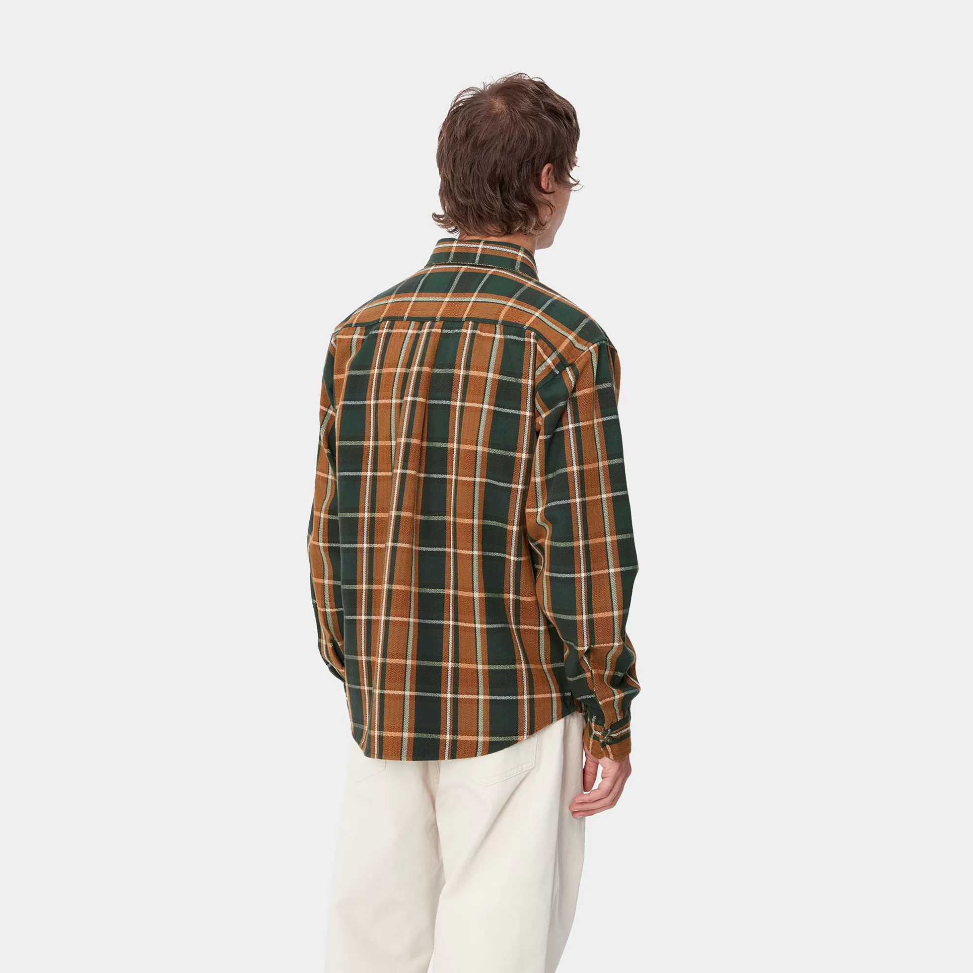 Chemises^Carhartt WIP L/S Hobart Shirt Hobart Check, Sycamore Tree