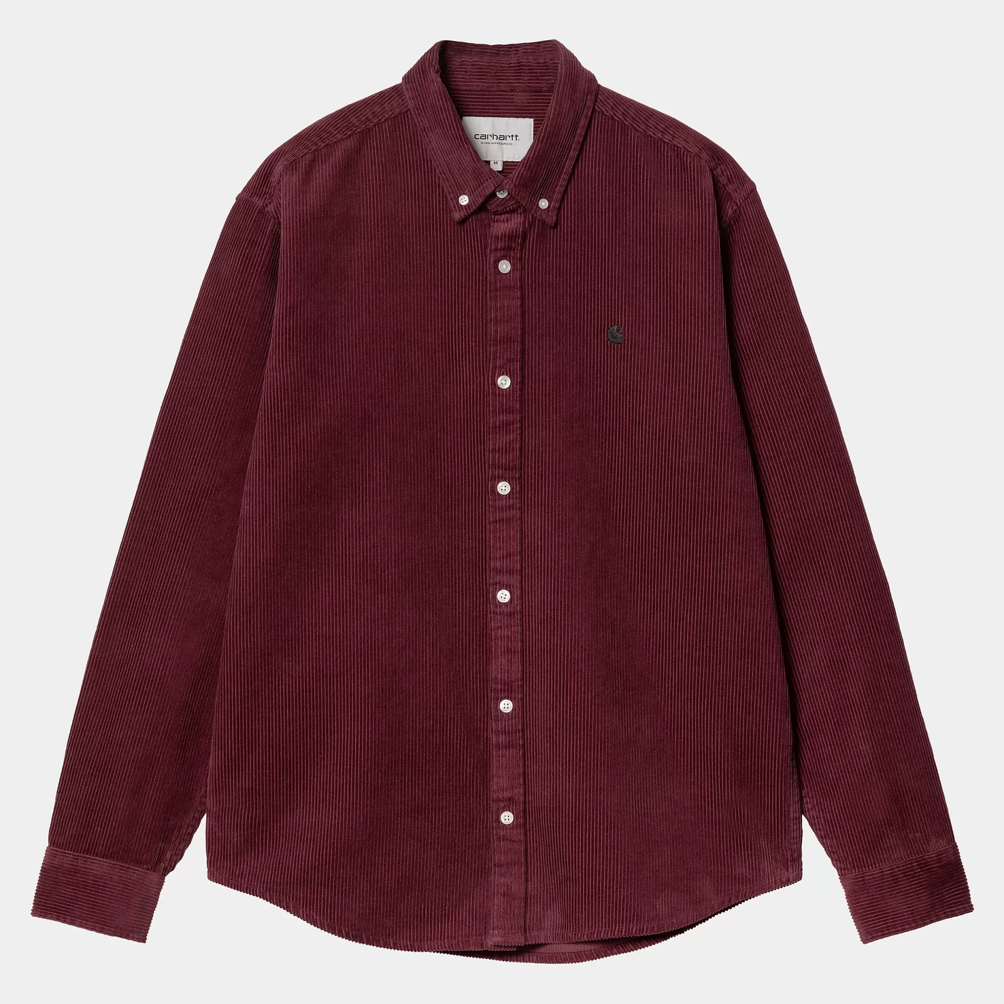 Chemises^Carhartt WIP L/S Madison Cord Shirt Malbec / Black