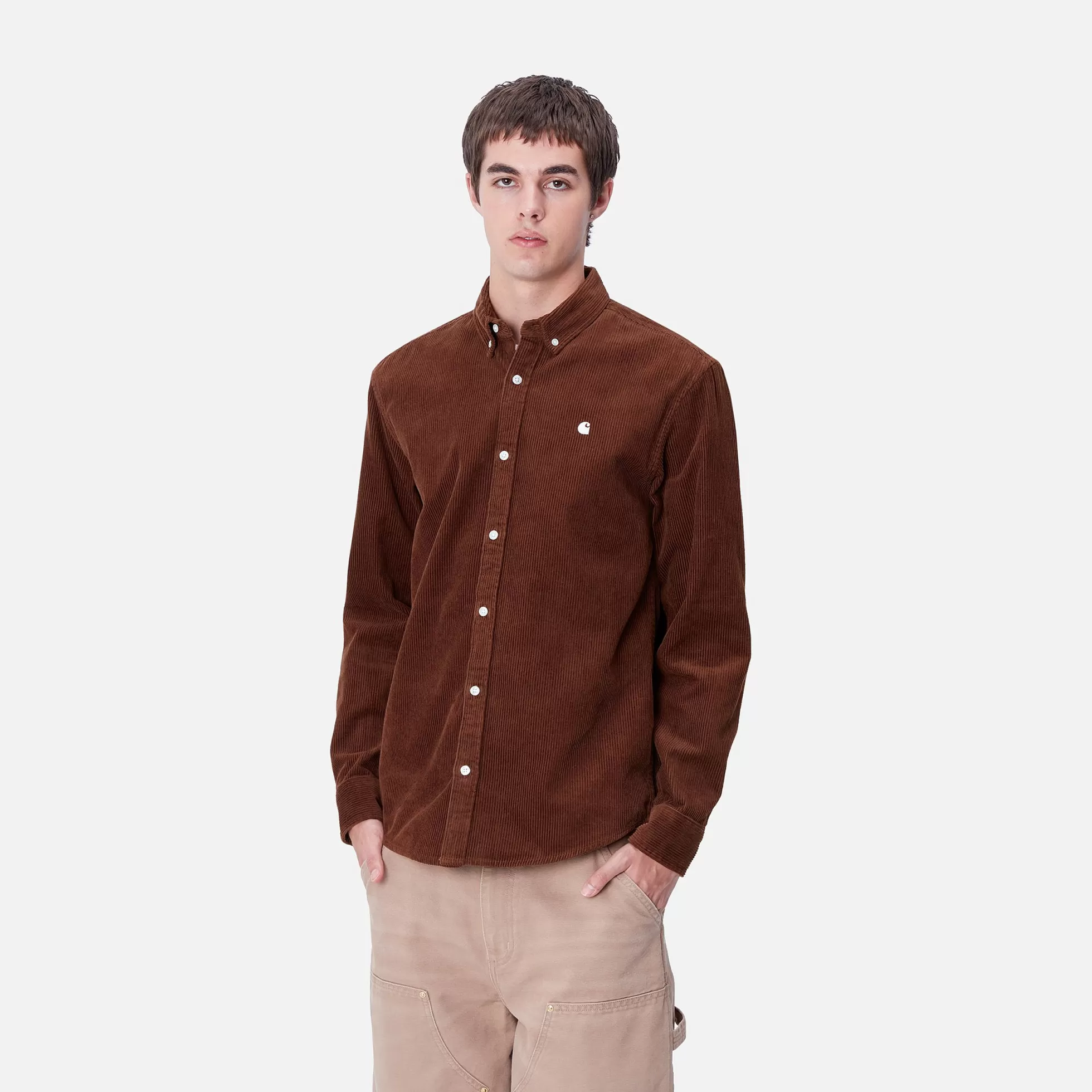 Chemises^Carhartt WIP L/S Madison Cord Shirt Offroad / Wax