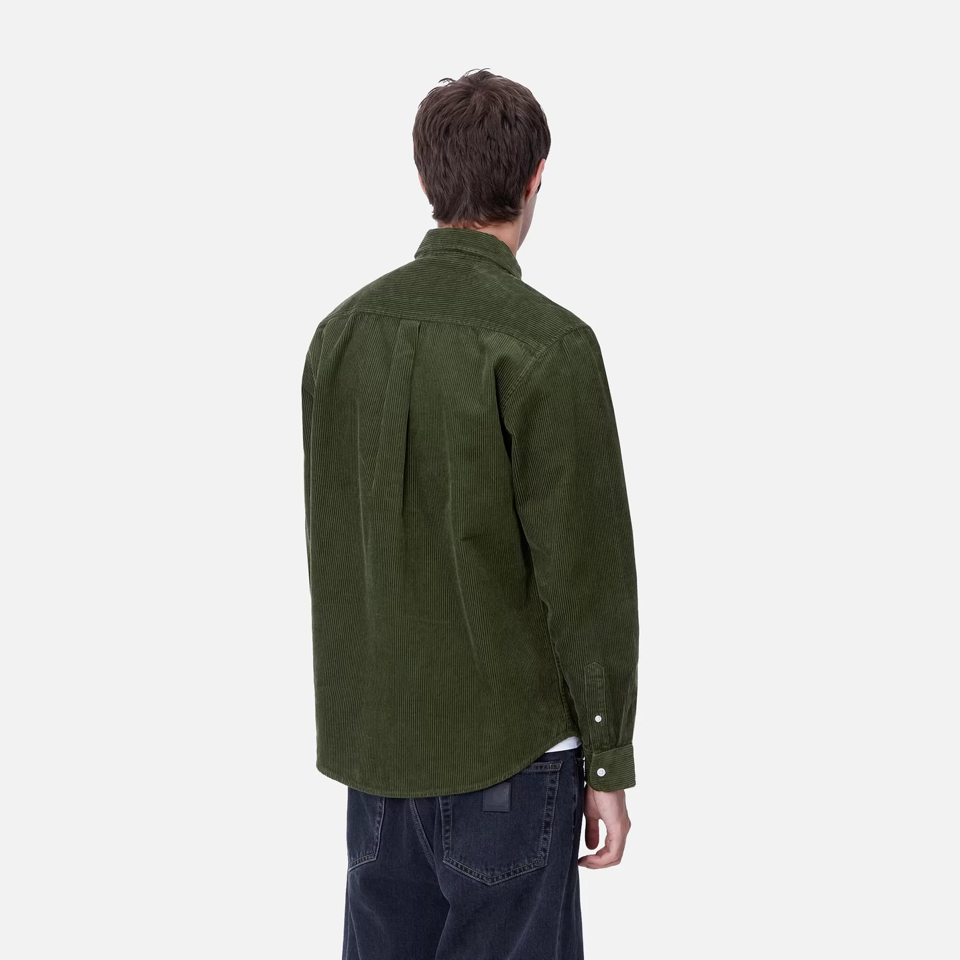 Chemises^Carhartt WIP L/S Madison Cord Shirt Tarragon / Wax