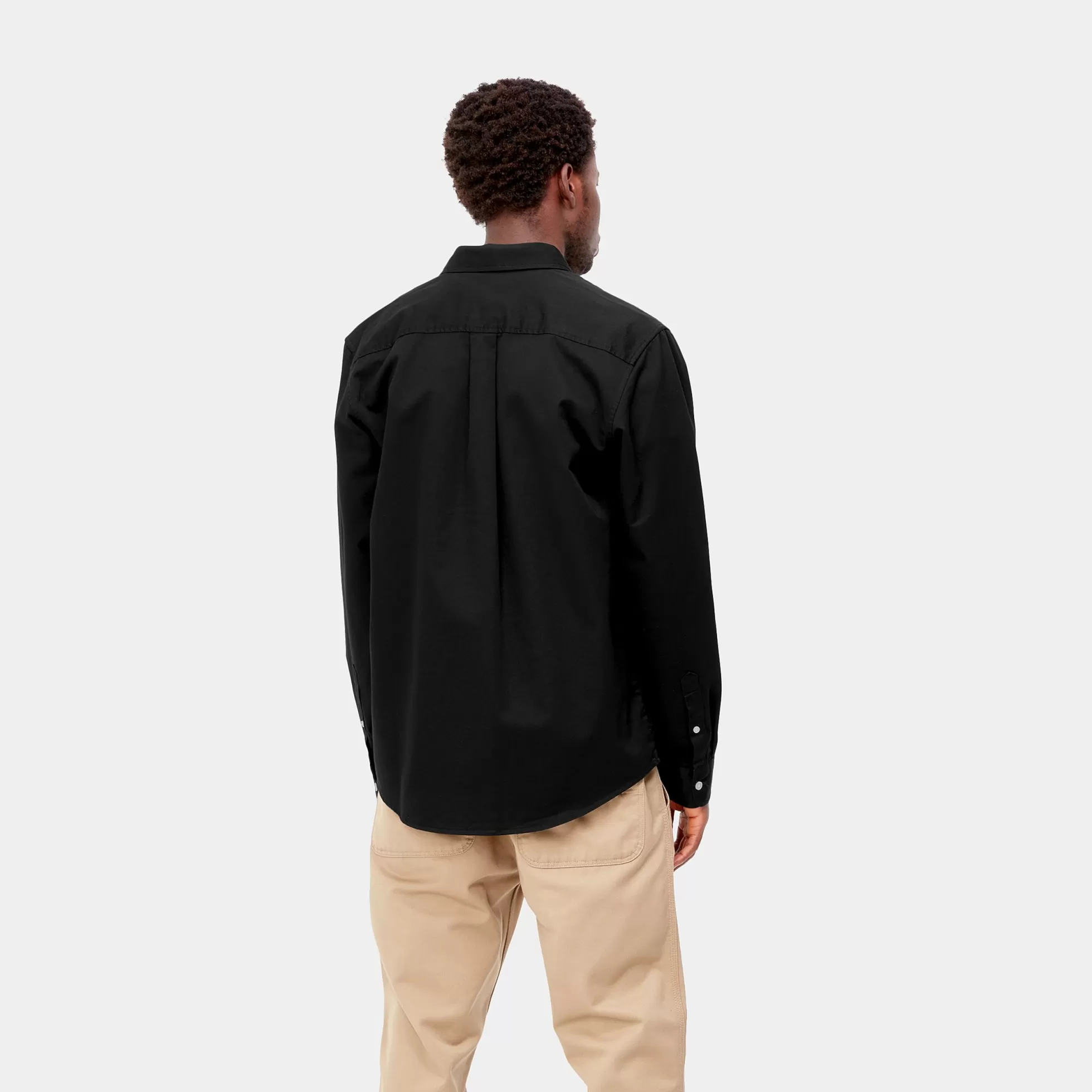 Chemises^Carhartt WIP L/S Madison Shirt Black / Wax