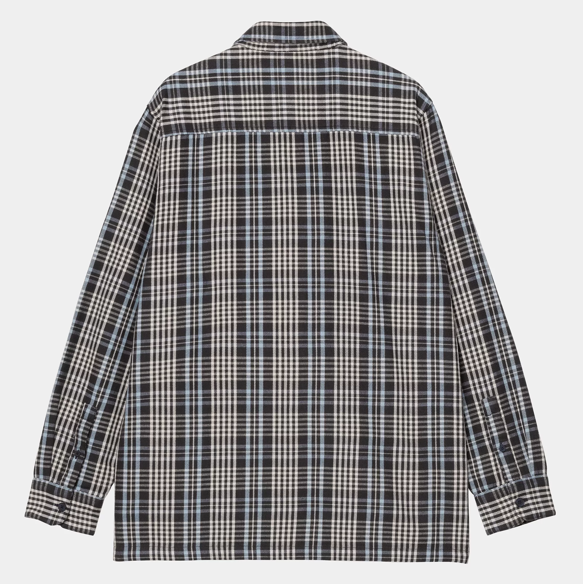 Chemises^Carhartt WIP L/S Mandlik Shirt Mandlik Check, Dark Navy