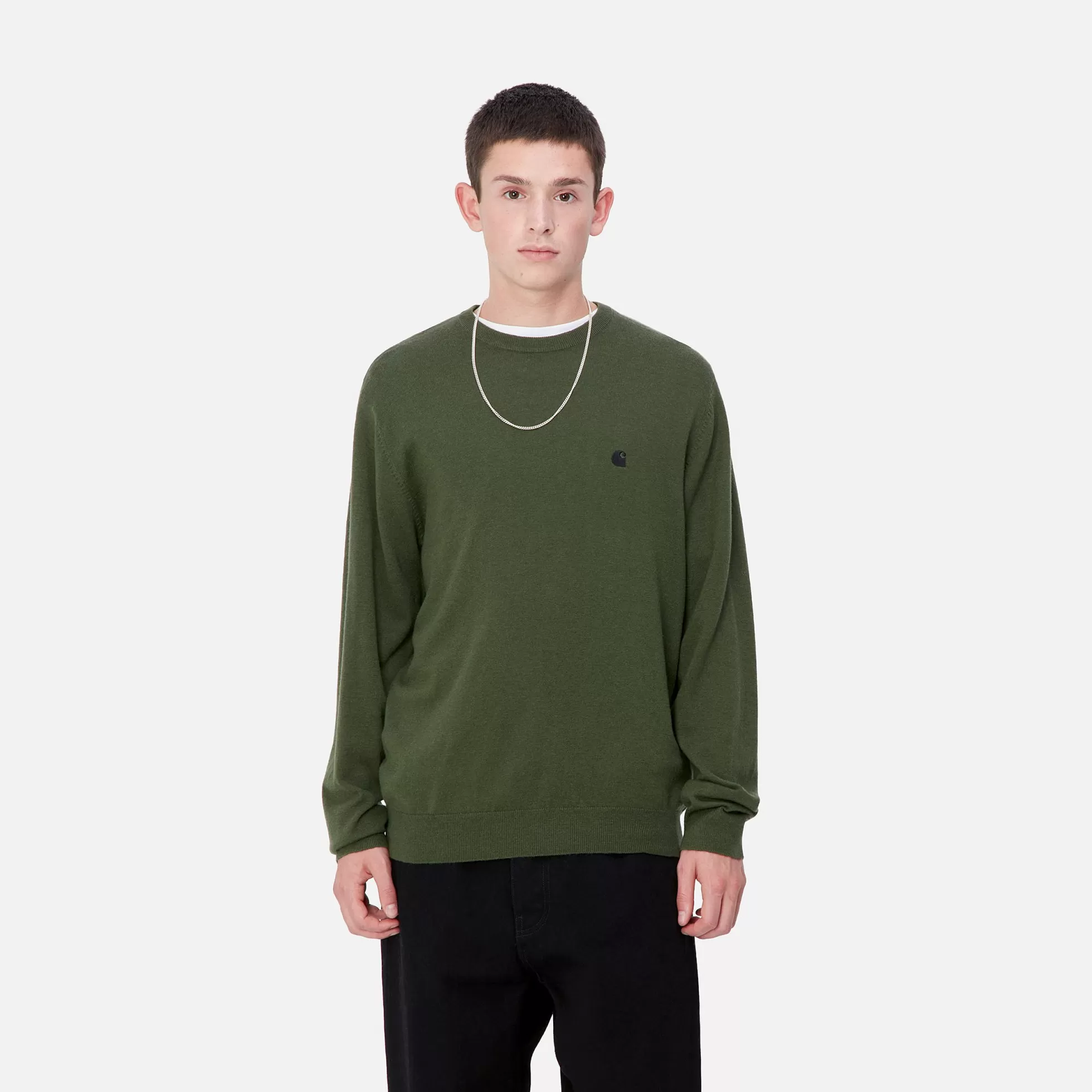 Mailles^Carhartt WIP Madison Sweater Tarragon / Black