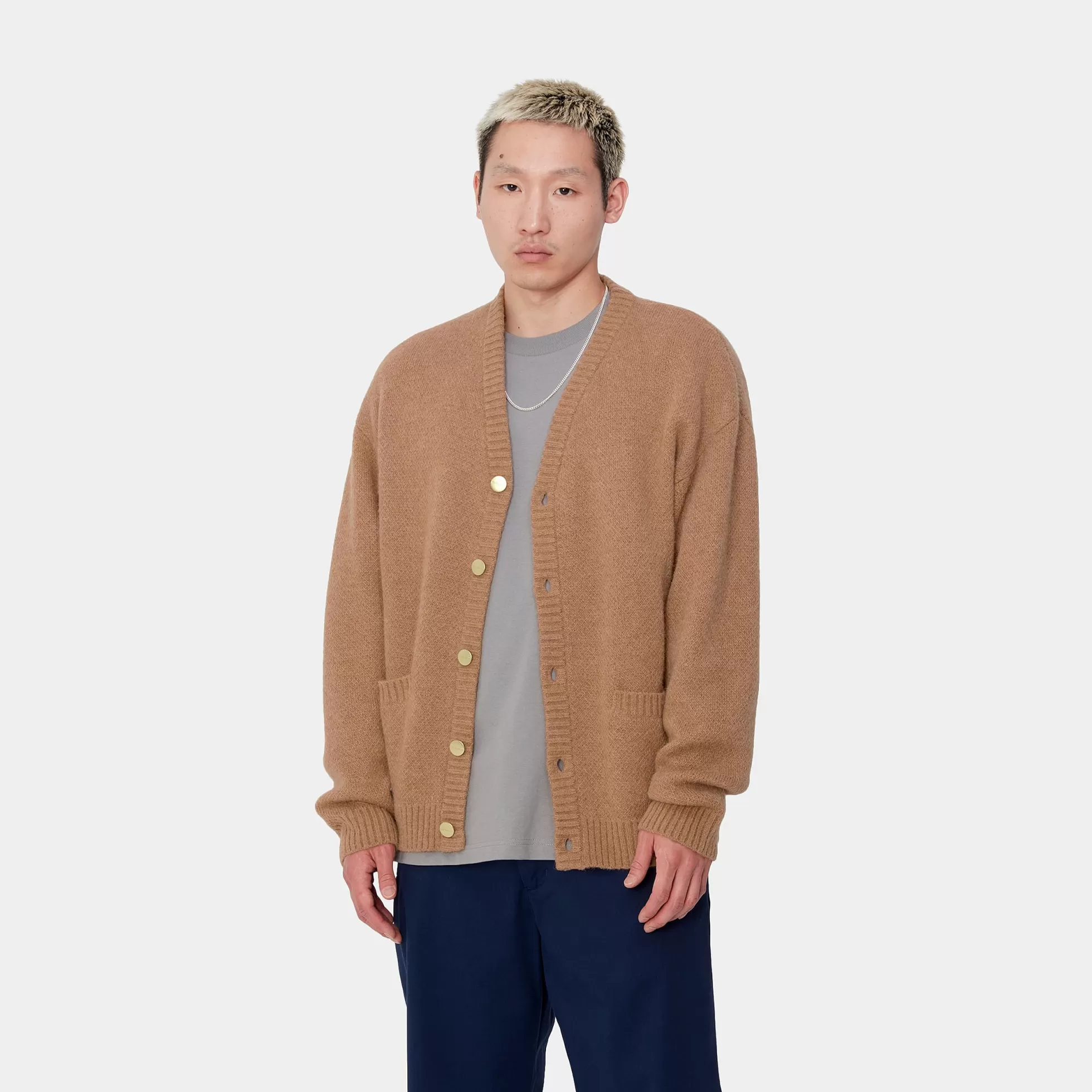 Mailles^Carhartt WIP Merton Cardigan Peanut