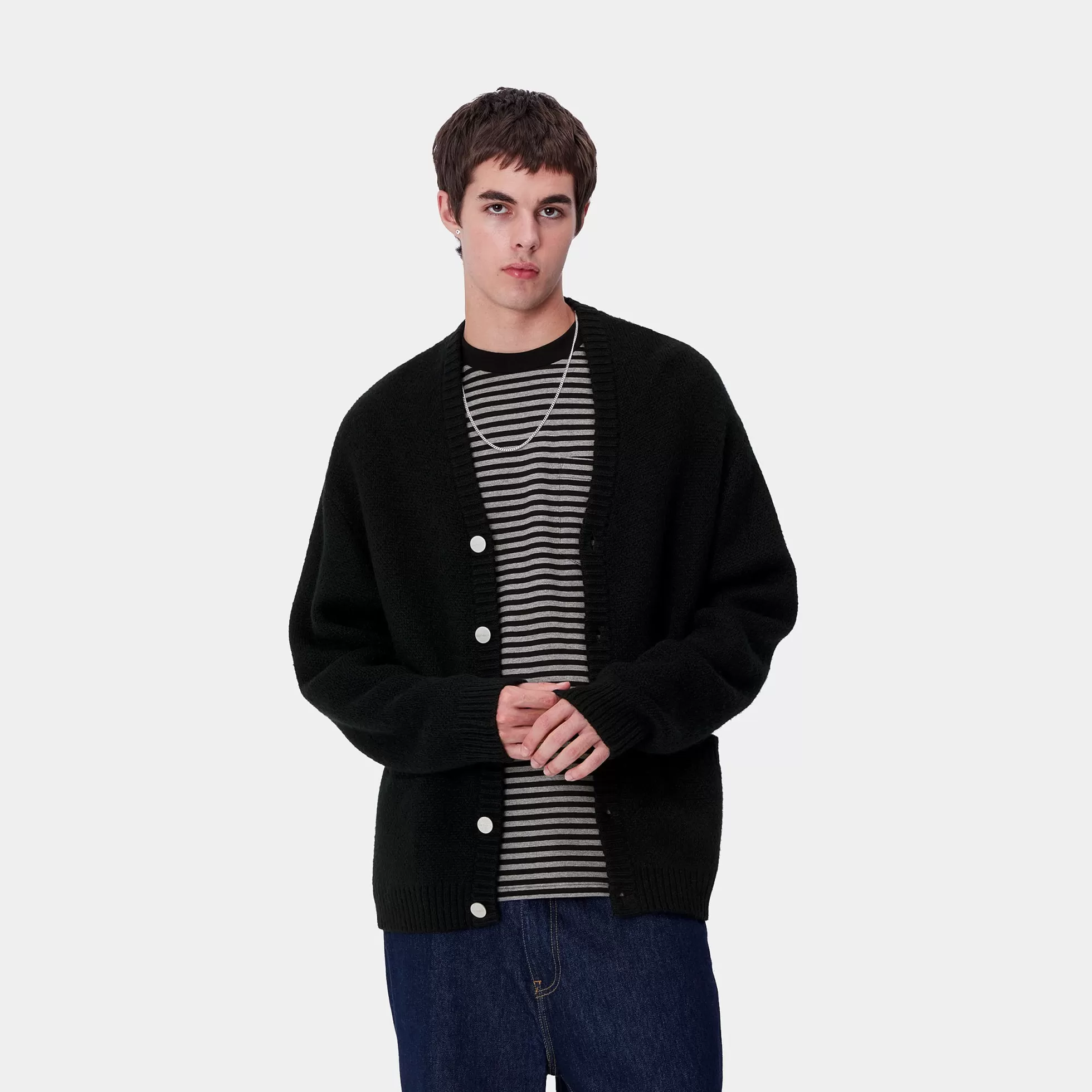 Mailles^Carhartt WIP Merton Cardigan Black