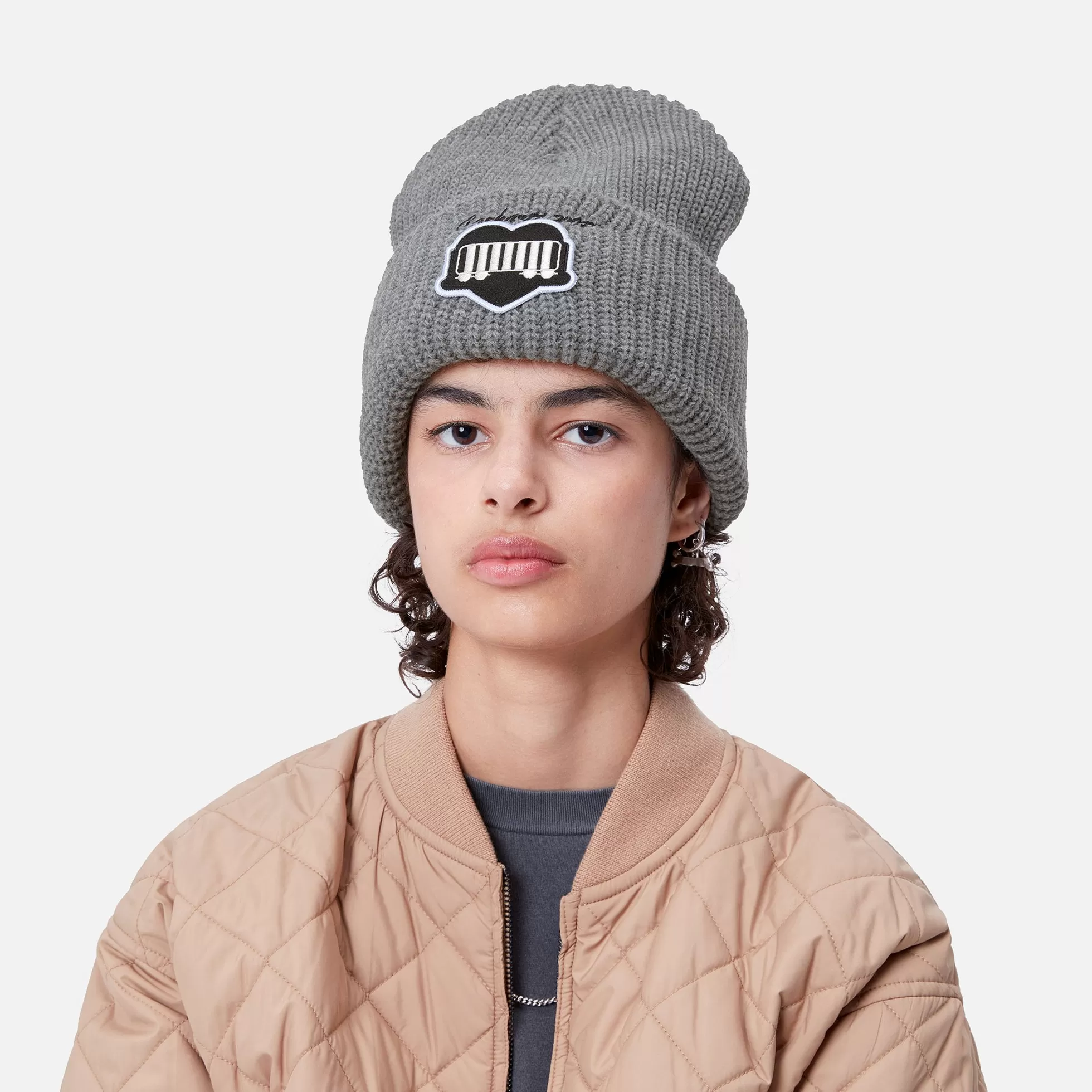 Accessoires | Accessoires^Carhartt WIP OG Heart Train Beanie Grey Heather