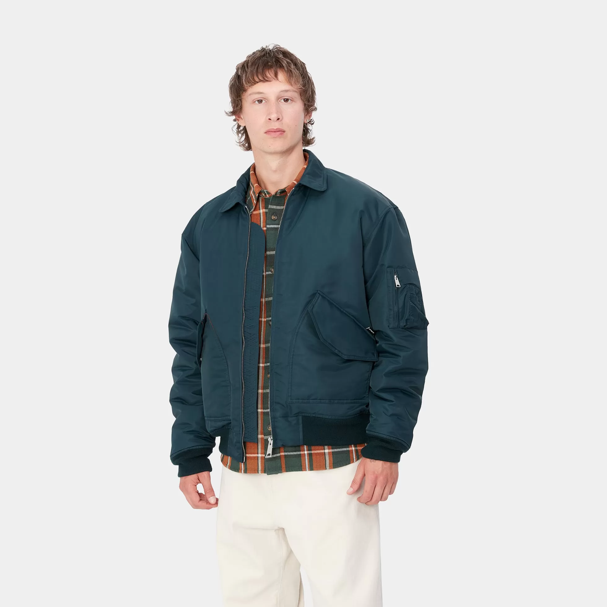 Vestes Et Manteaux^Carhartt WIP Olten Bomber Duck Blue / Turmeric