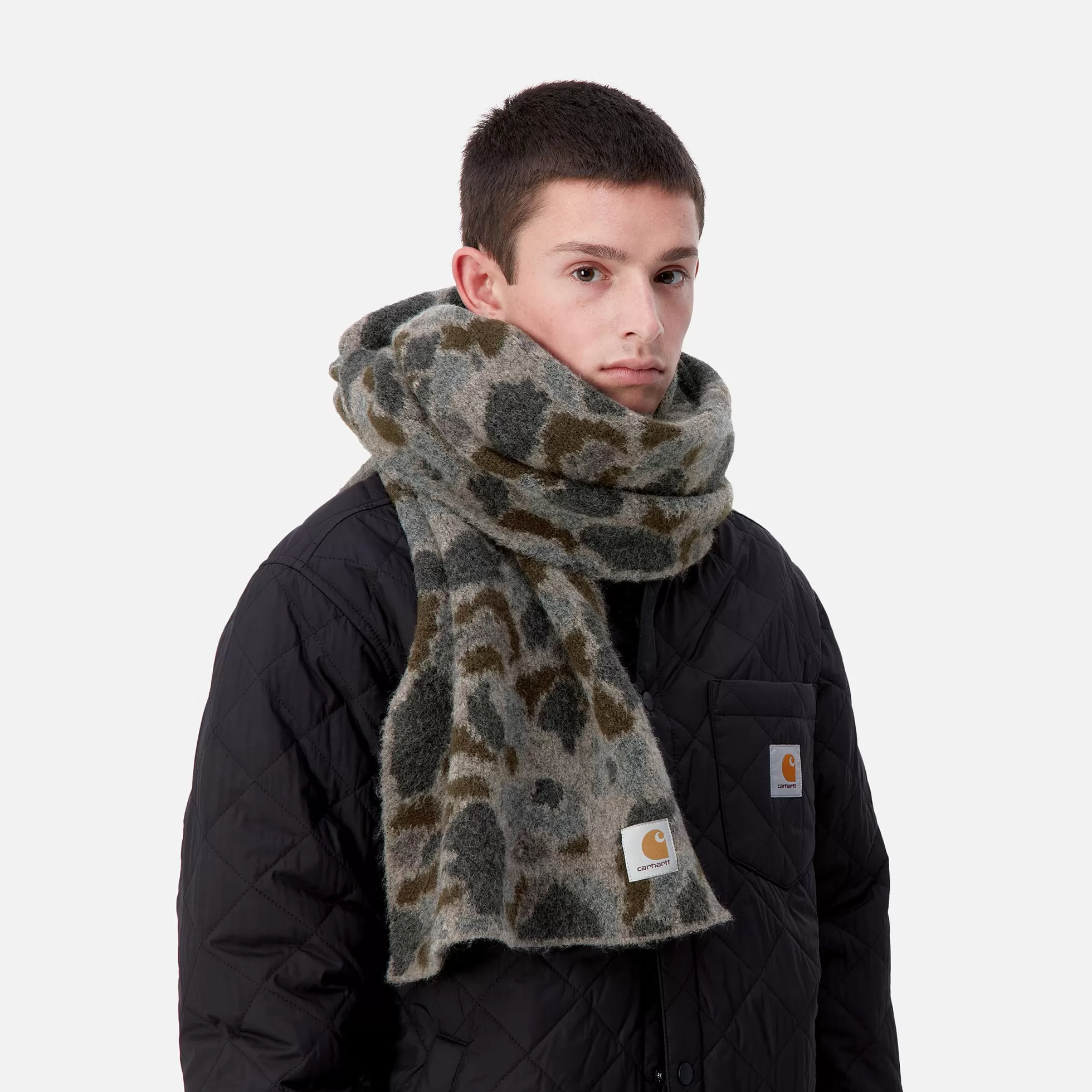 Accessoires | Accessoires^Carhartt WIP Palmer Scarf Camo Duck Jacquard, Grey