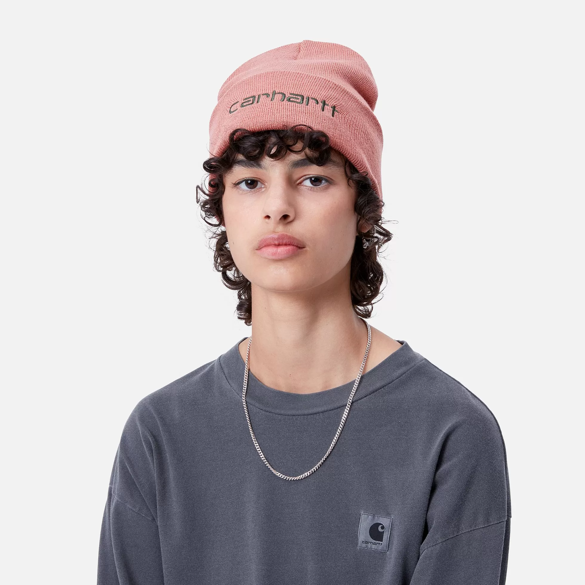 Accessoires | Accessoires^Carhartt WIP Script Beanie Dusty Rose / Sycamore Tree