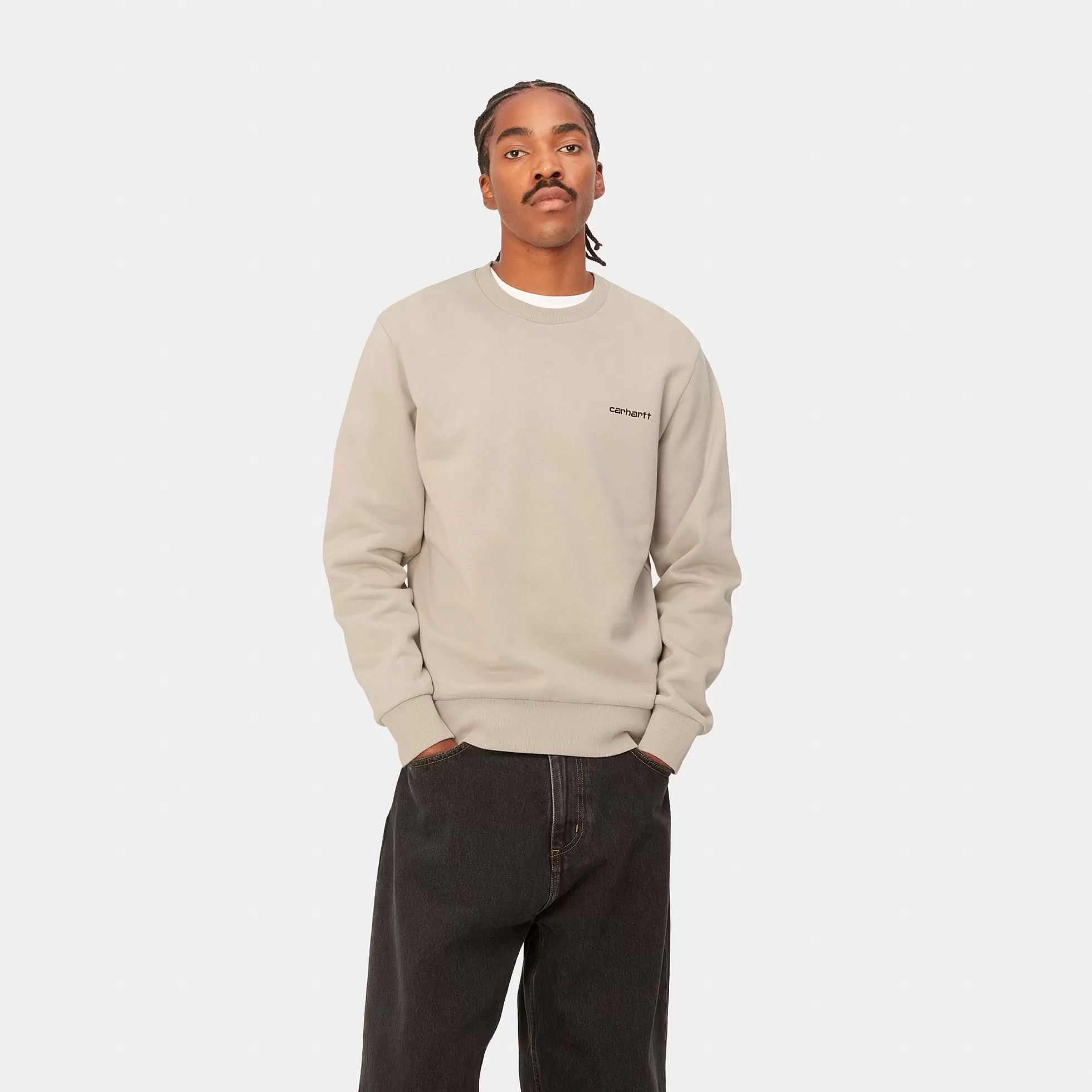 Sweats^Carhartt WIP Script Embroidery Sweat Wall / Black