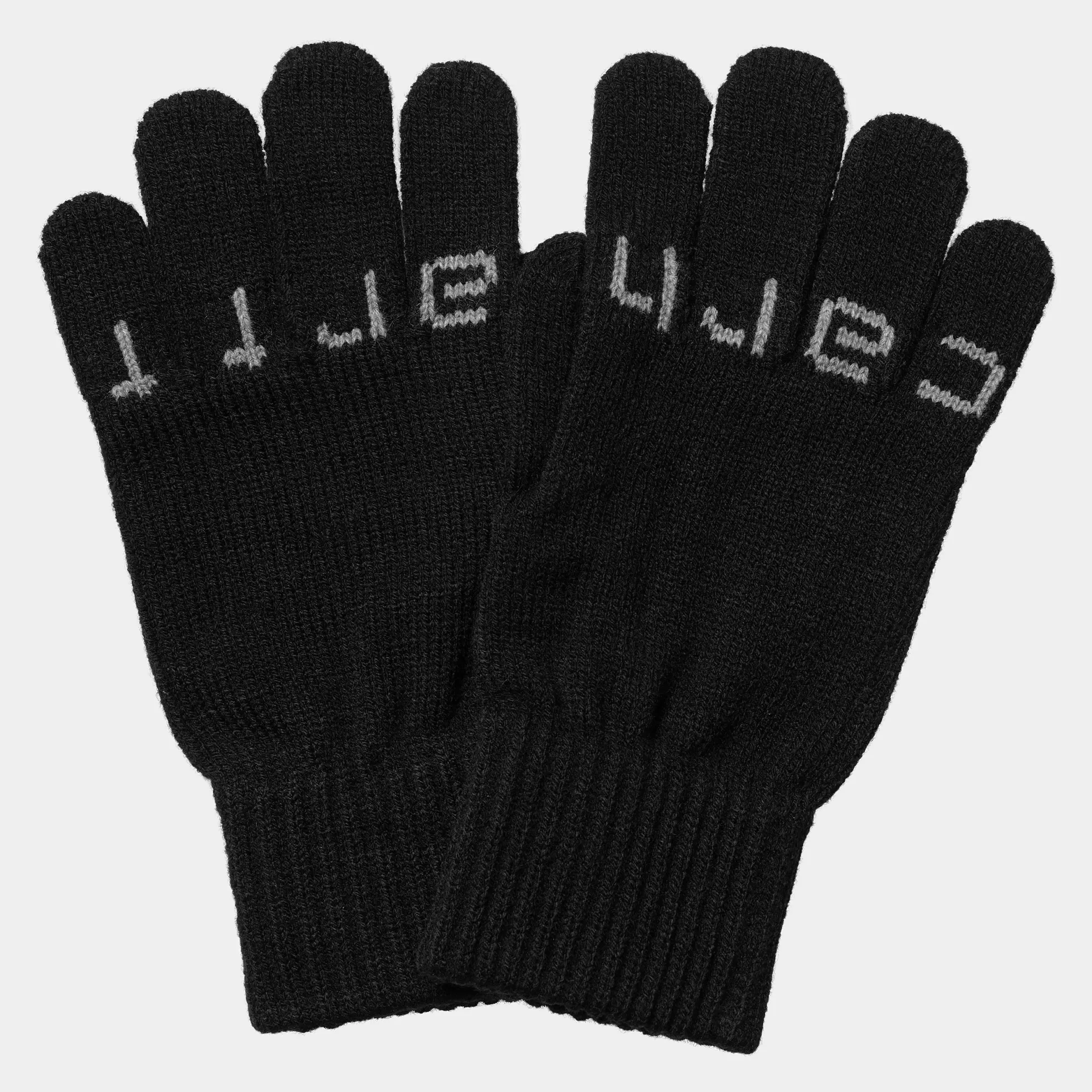 Accessoires | Accessoires^Carhartt WIP Script Gloves Black / Grey Heather