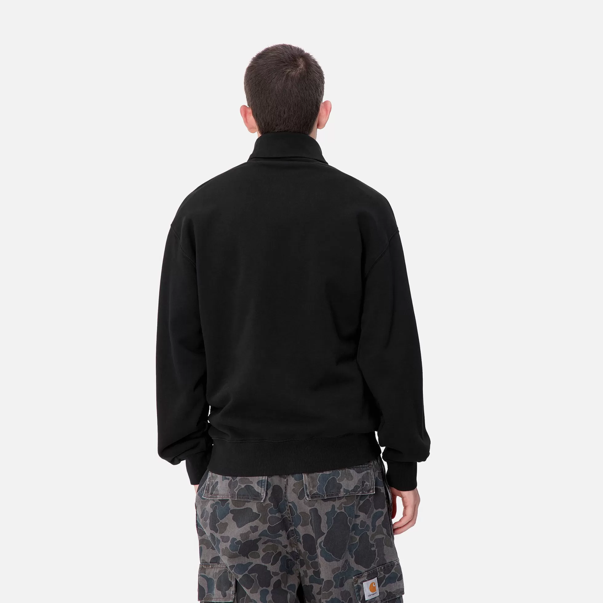 Sweats^Carhartt WIP Script Mockneck Sweat Black