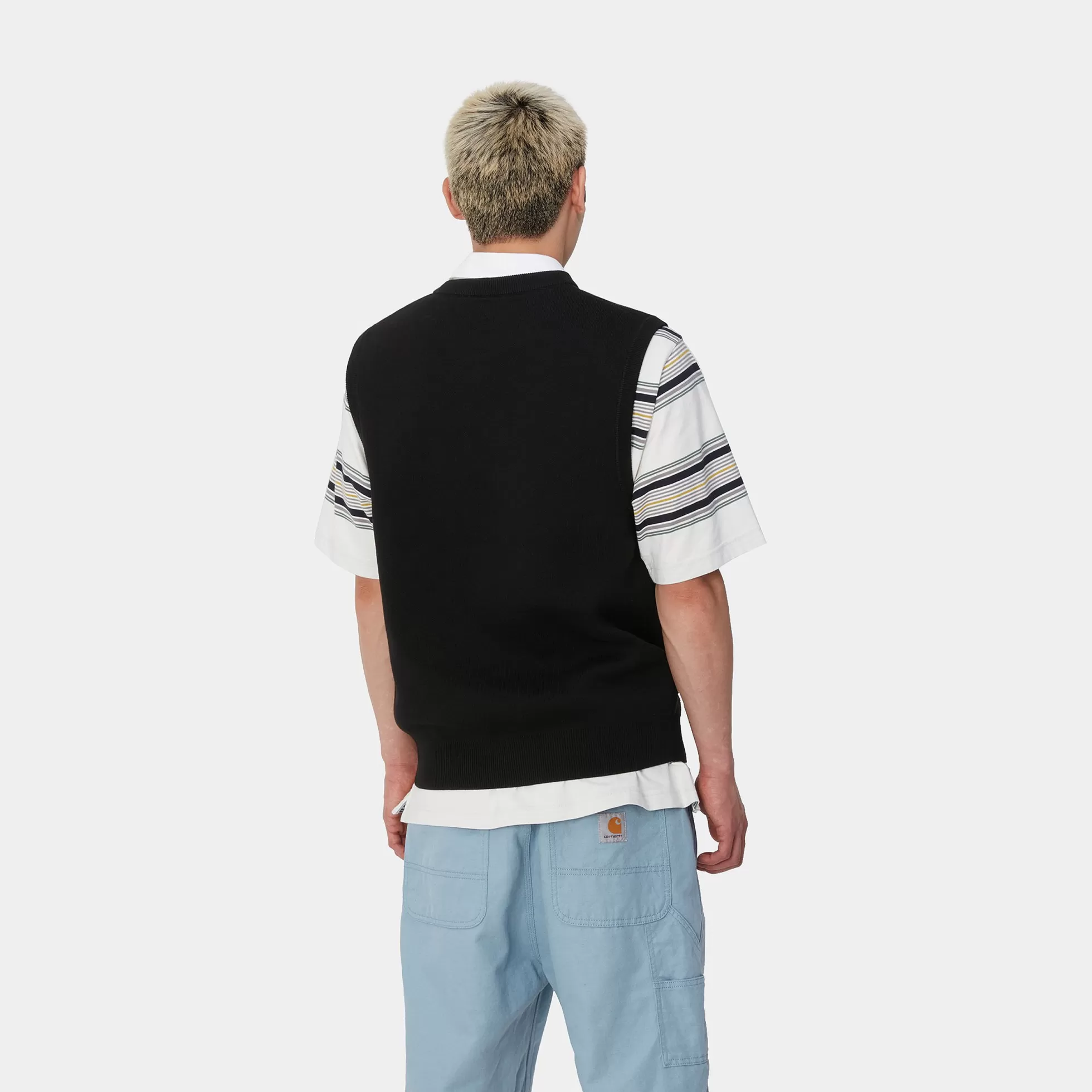 Sweats^Carhartt WIP Script Vest Sweater Black / White