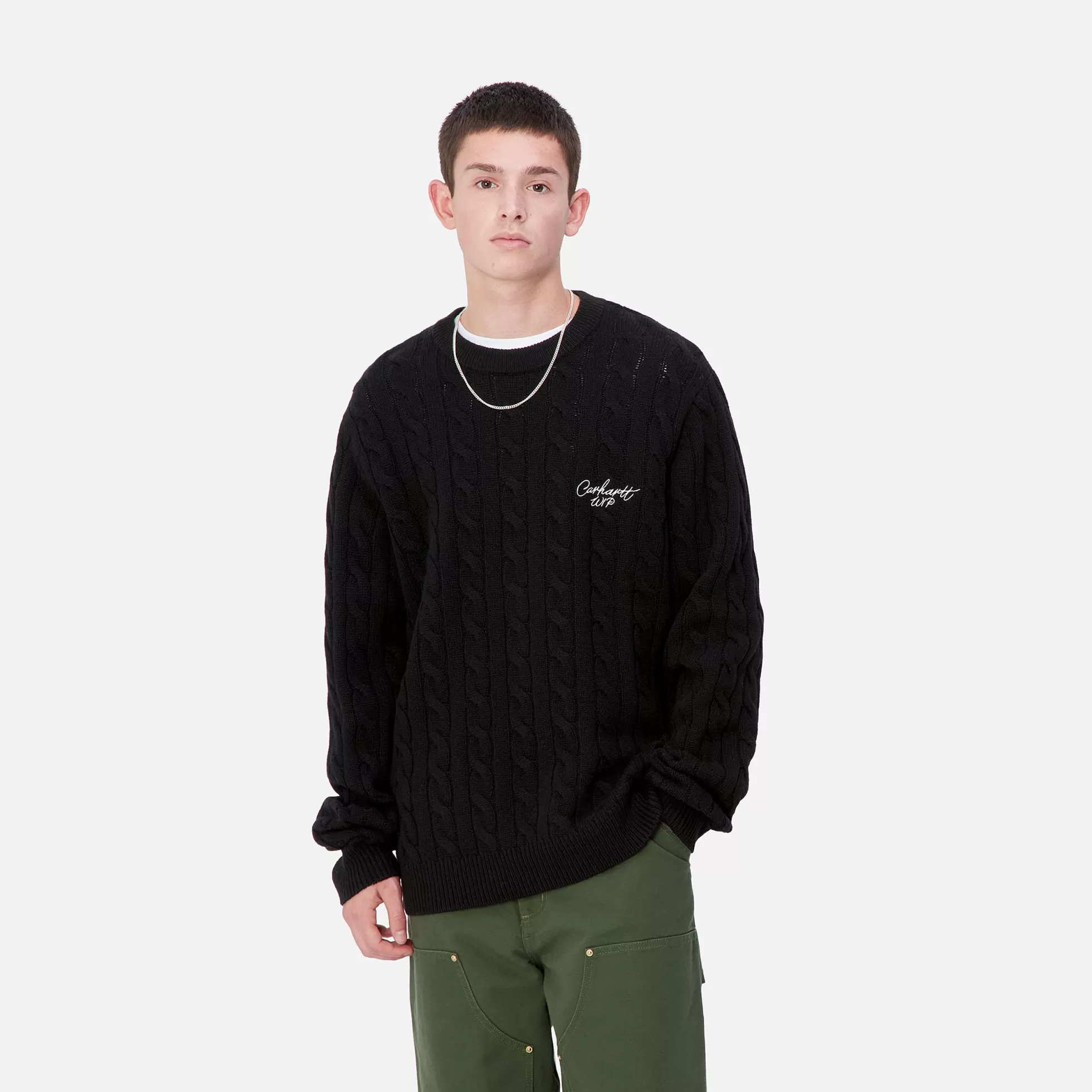 Mailles^Carhartt WIP Signature Sweater Black / Wax