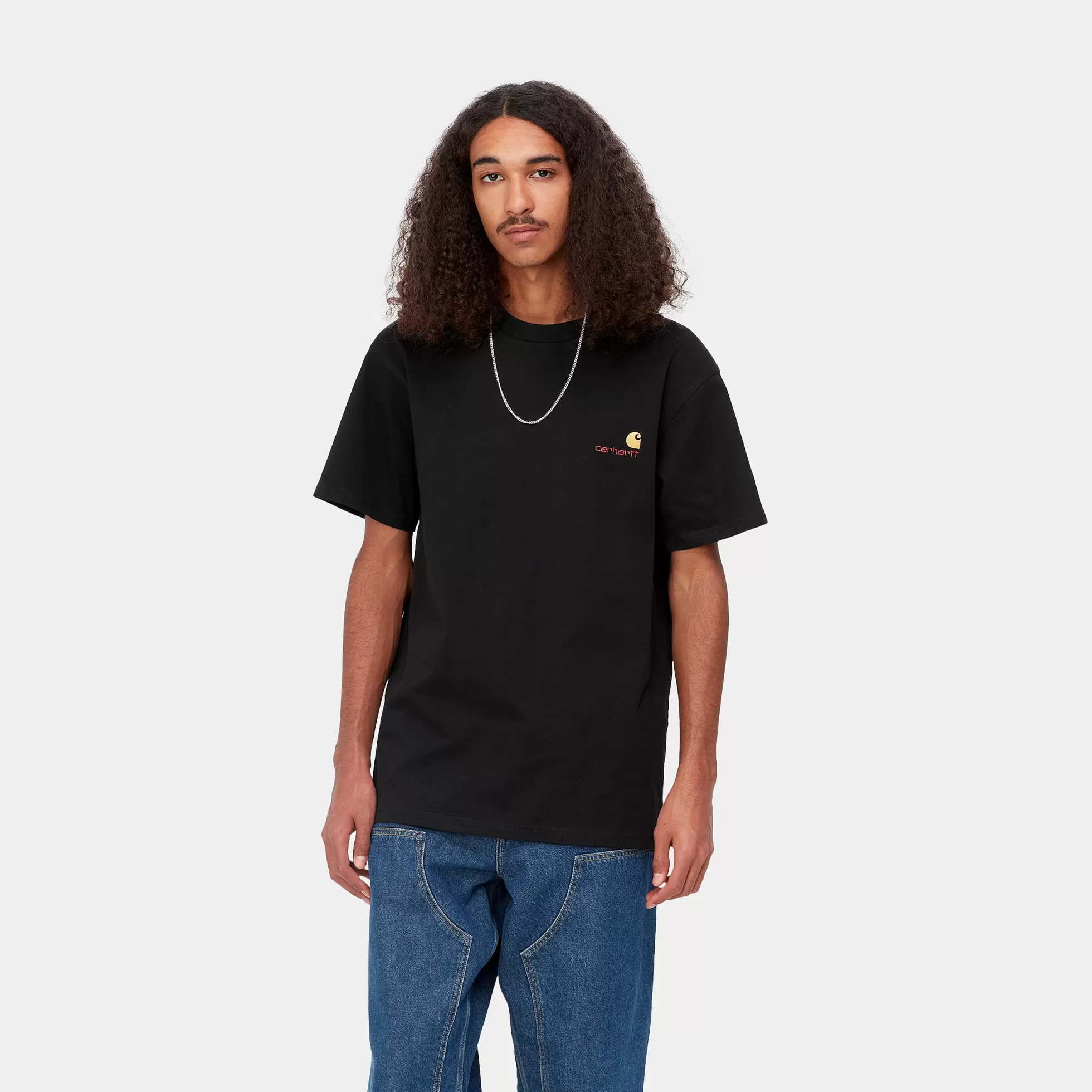 T-Shirts & Polos^Carhartt WIP S/S American Script T-Shirt Black