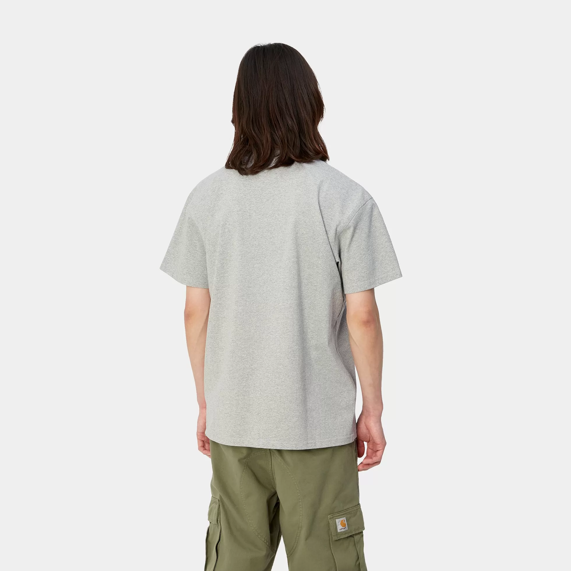 T-Shirts & Polos^Carhartt WIP S/S American Script T-Shirt Grey Heather