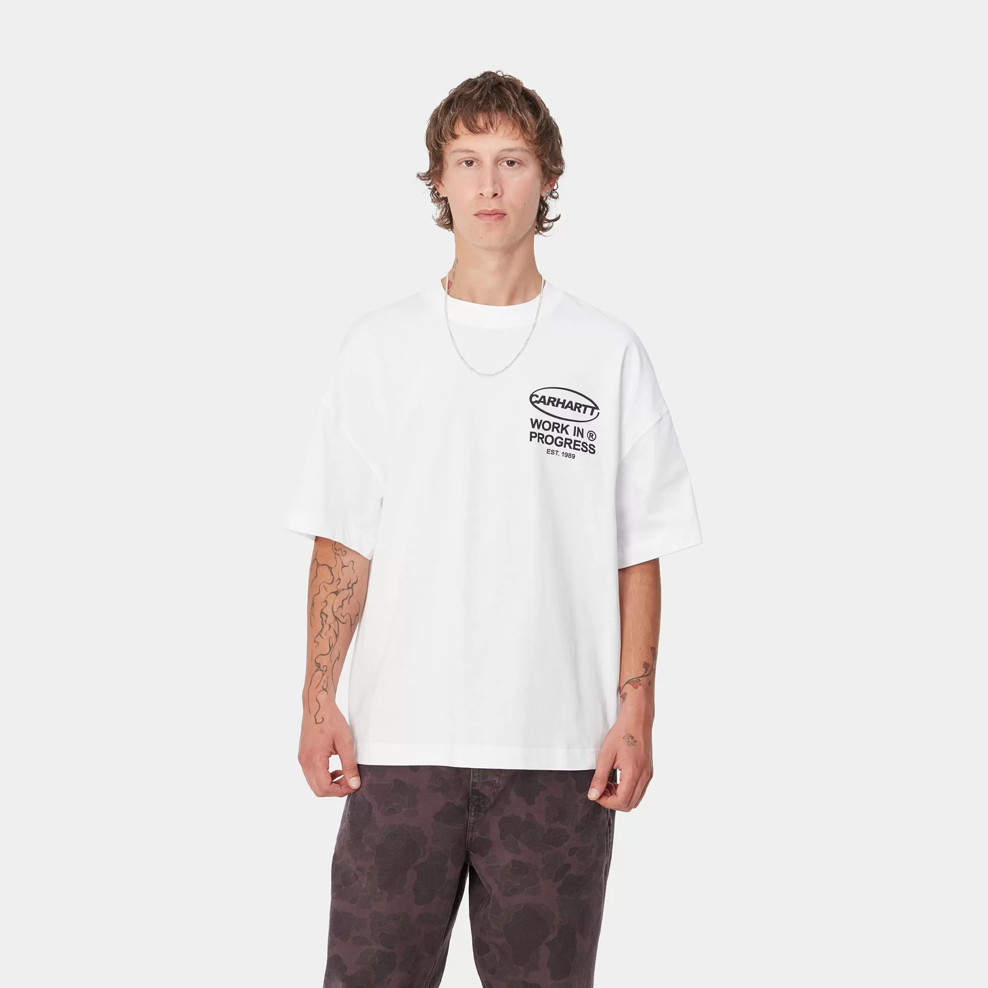 T-Shirts & Polos^Carhartt WIP S/S Body Of Work T-Shirt White / Black