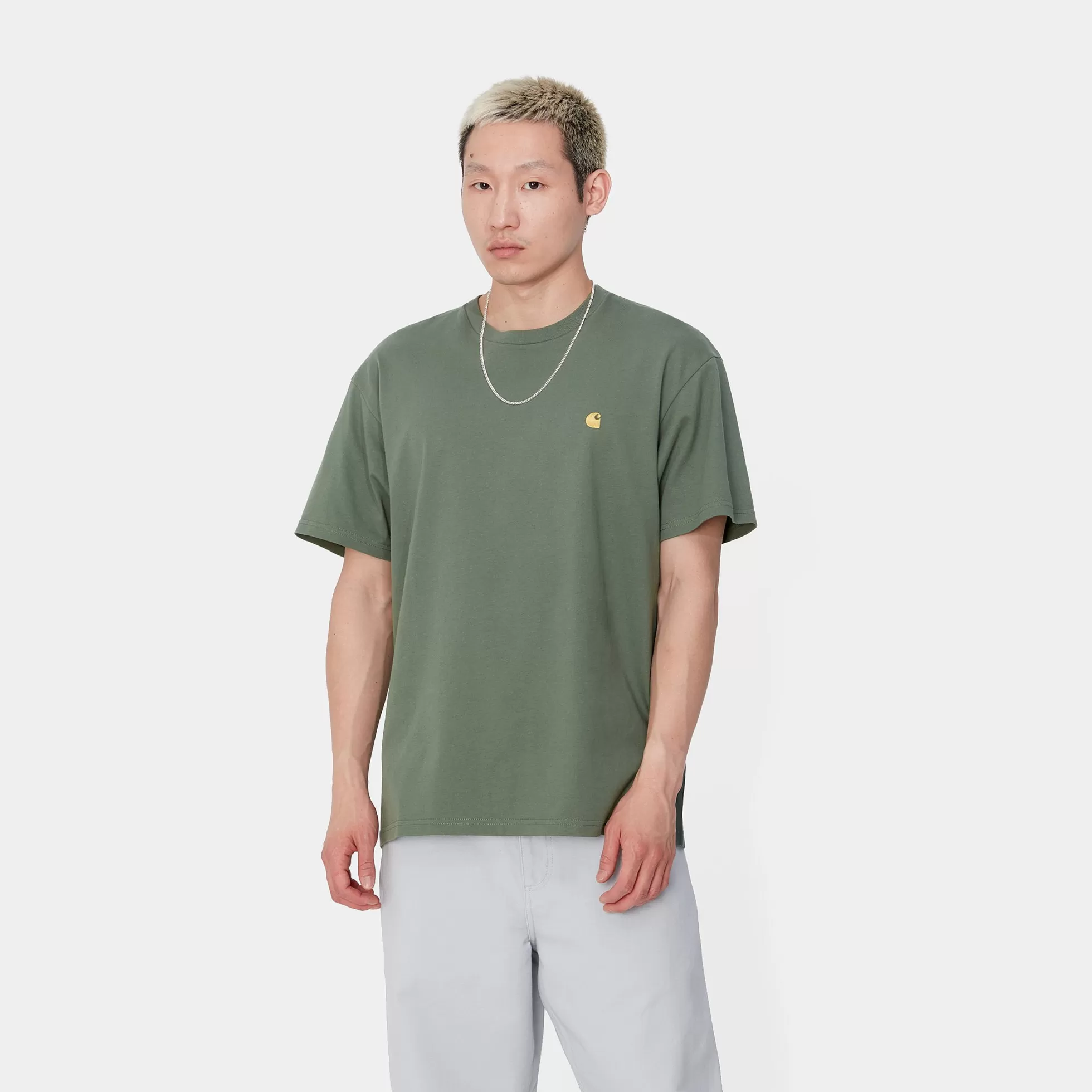 T-Shirts & Polos^Carhartt WIP S/S Chase T-Shirt Duck Green / Gold