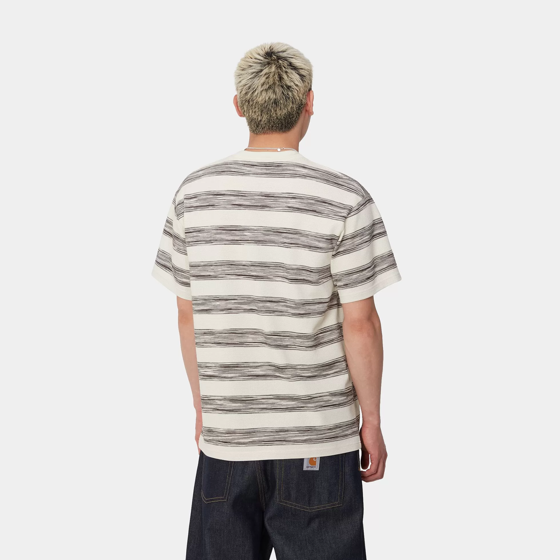 T-Shirts & Polos^Carhartt WIP S/S Dodson Pocket T-Shirt Dodson Stripe Horizontal, Natural