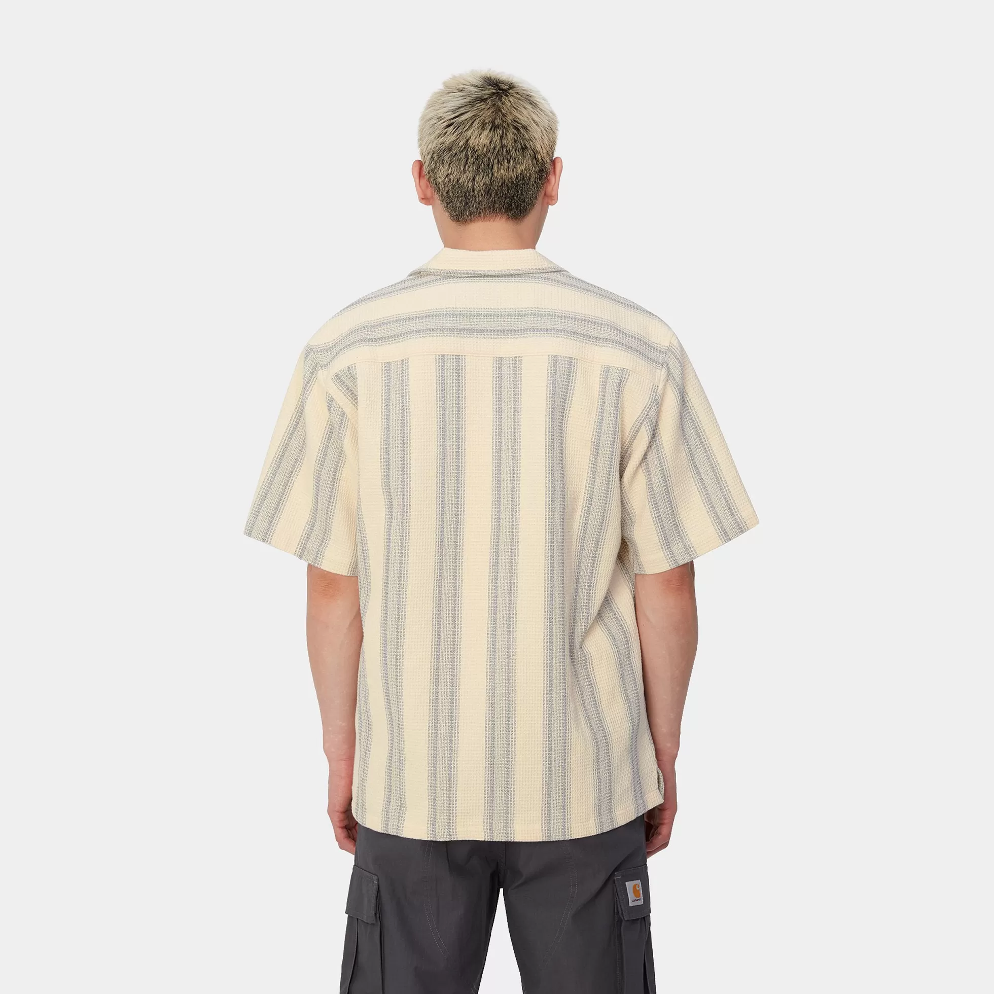 Chemises^Carhartt WIP S/S Dodson Shirt Dodson Stripe, Natural