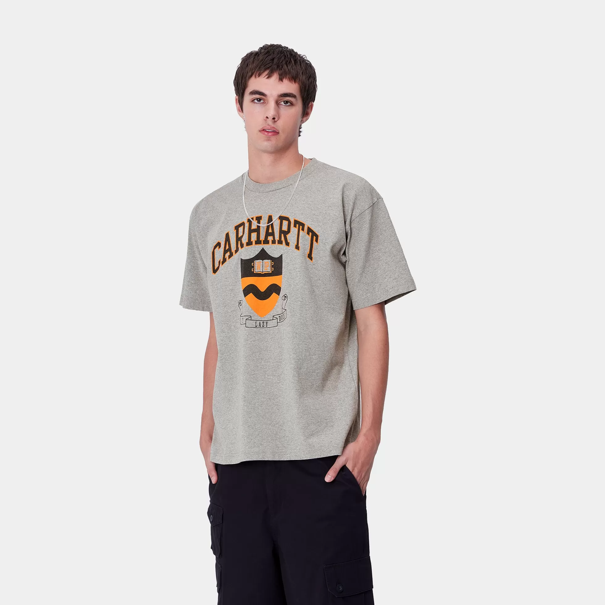 T-Shirts & Polos^Carhartt WIP S/S Lazy Duck Academy T-Shirt Grey Heather