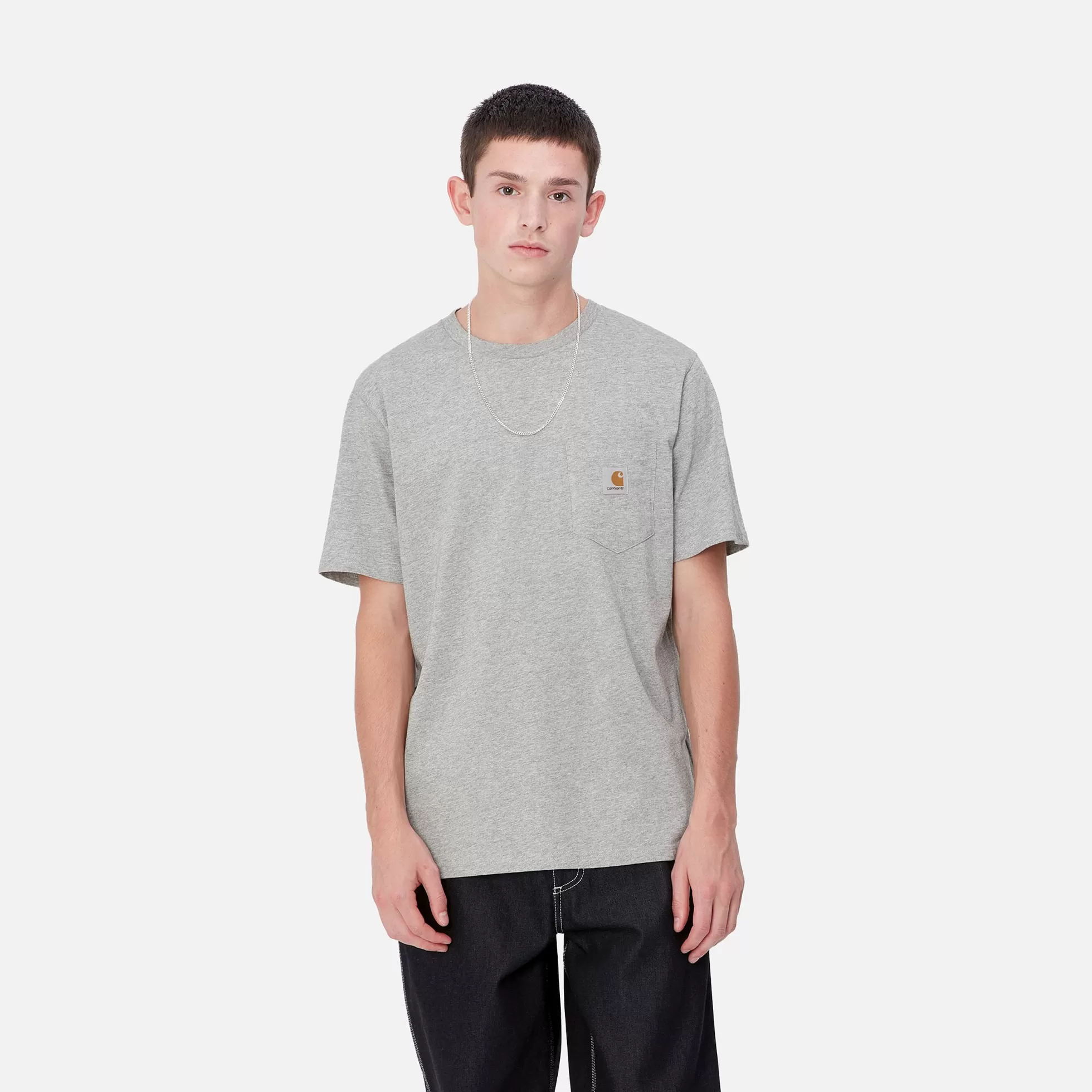 T-Shirts & Polos^Carhartt WIP S/S Pocket T-Shirt Grey Heather