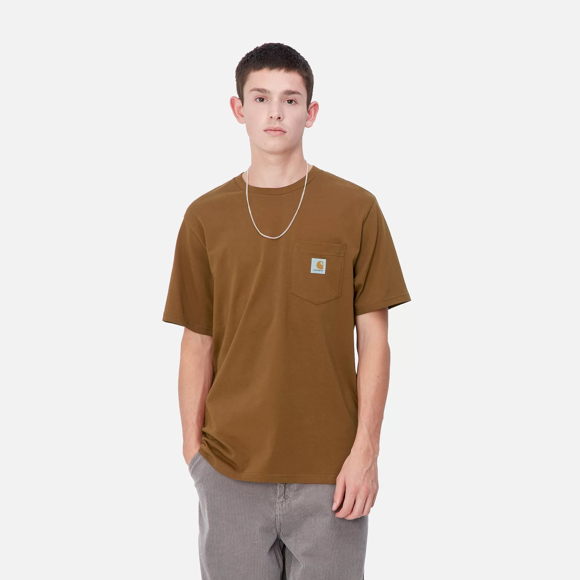 T-Shirts & Polos^Carhartt WIP S/S Pocket T-Shirt Deep H Brown