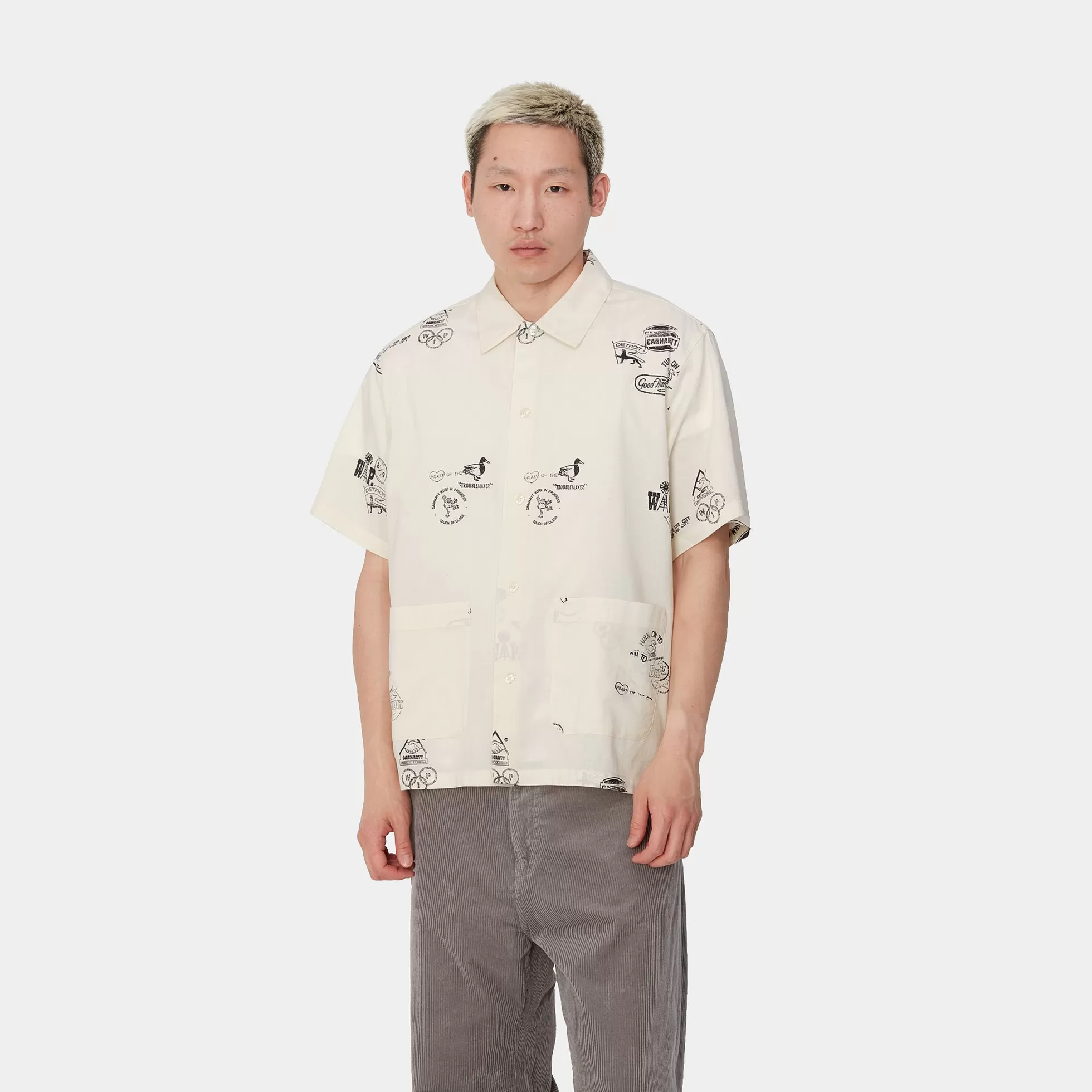 Chemises^Carhartt WIP S/S Stamp Shirt Stamp Print, Wax