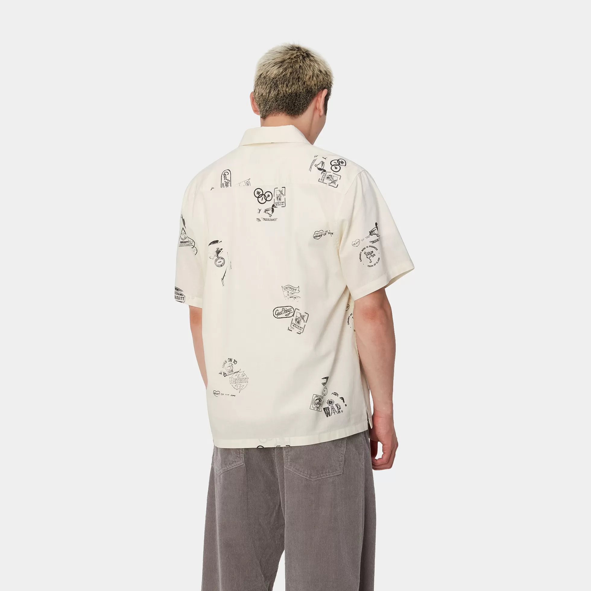 Chemises^Carhartt WIP S/S Stamp Shirt Stamp Print, Wax