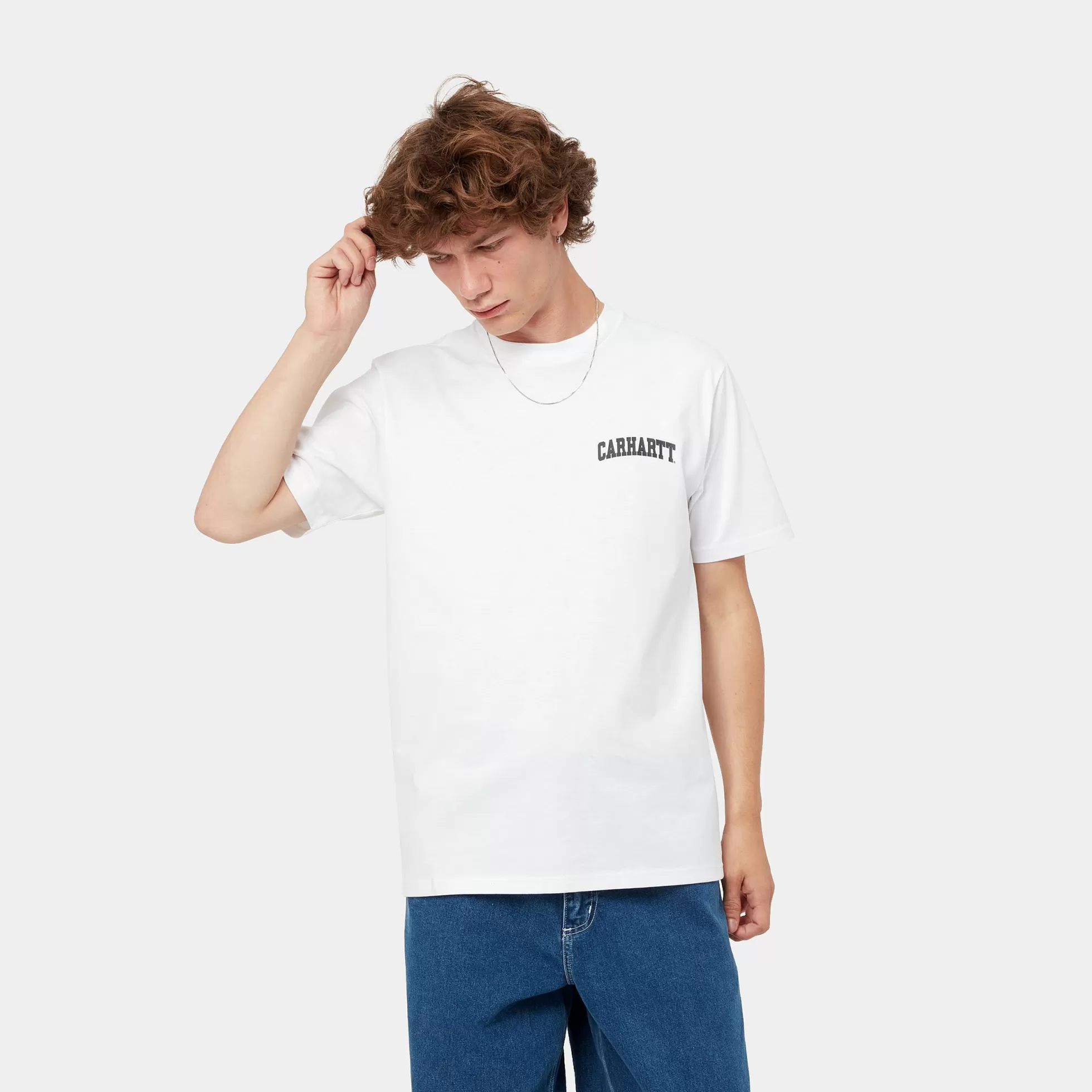 T-Shirts & Polos^Carhartt WIP S/S University Script T-Shirt White / Black