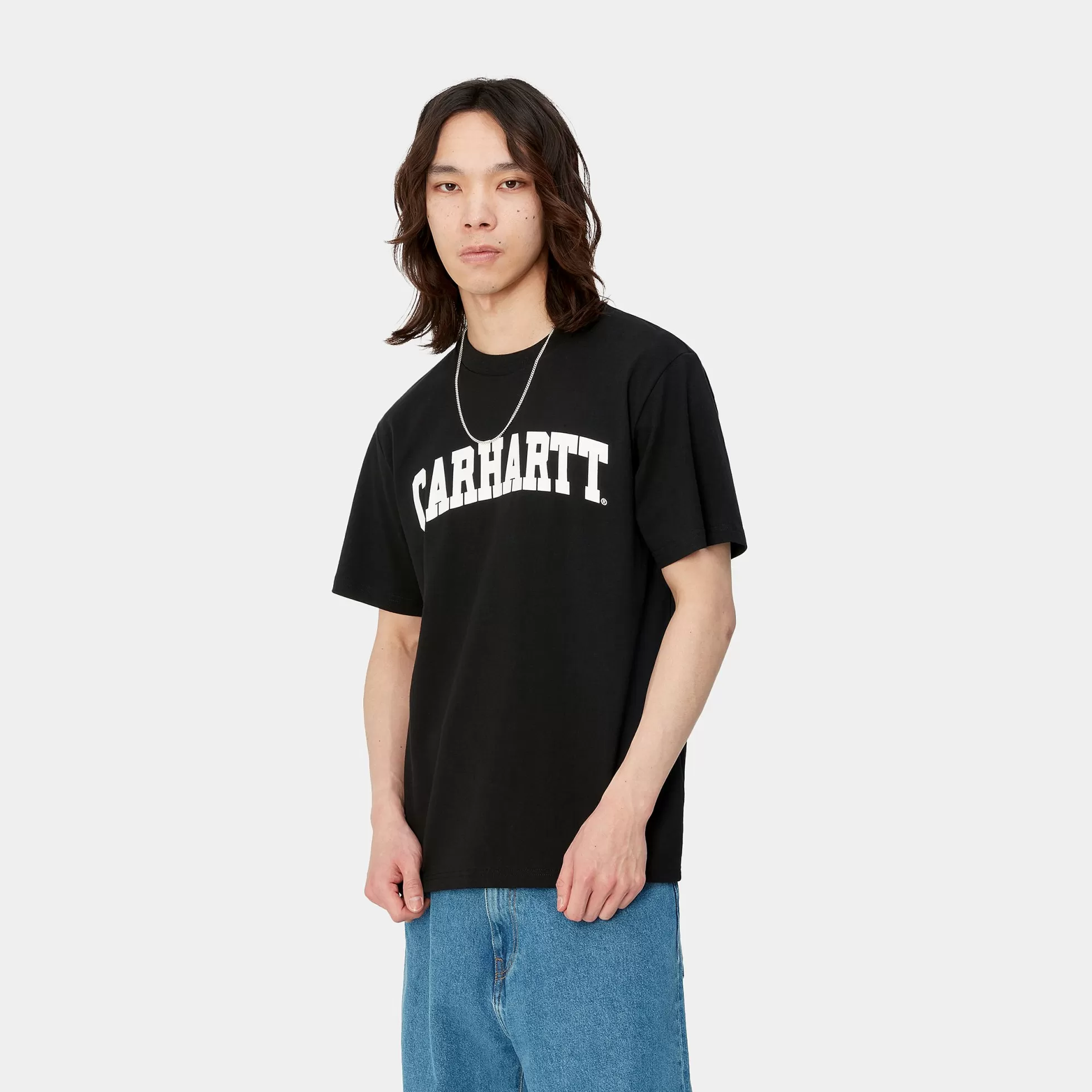 T-Shirts & Polos^Carhartt WIP S/S University T-Shirt Black / White