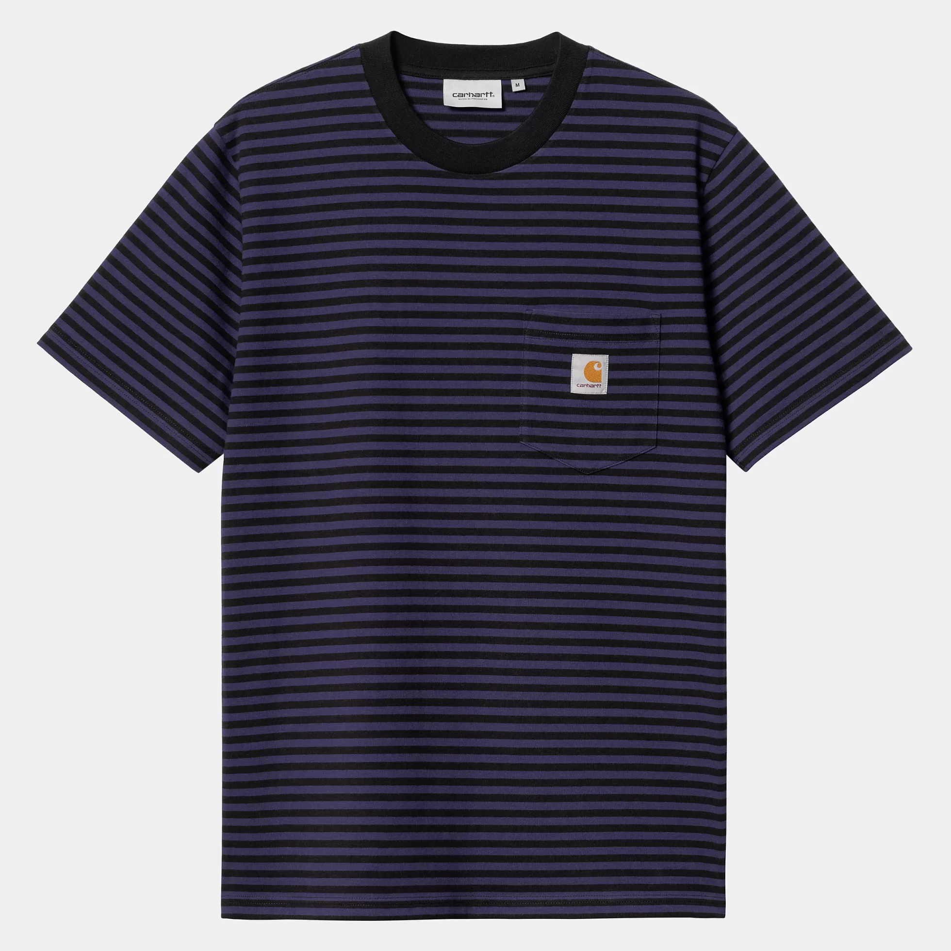 T-Shirts & Polos^Carhartt WIP S/S Verner Pocket T-Shirt Verner Stripe, Black / Aura