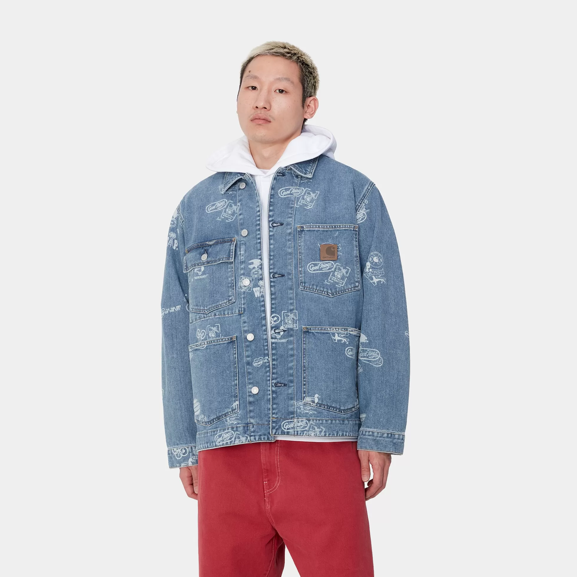 Vestes Et Manteaux | Denim^Carhartt WIP Stamp Jacket Stamp Print, Blue