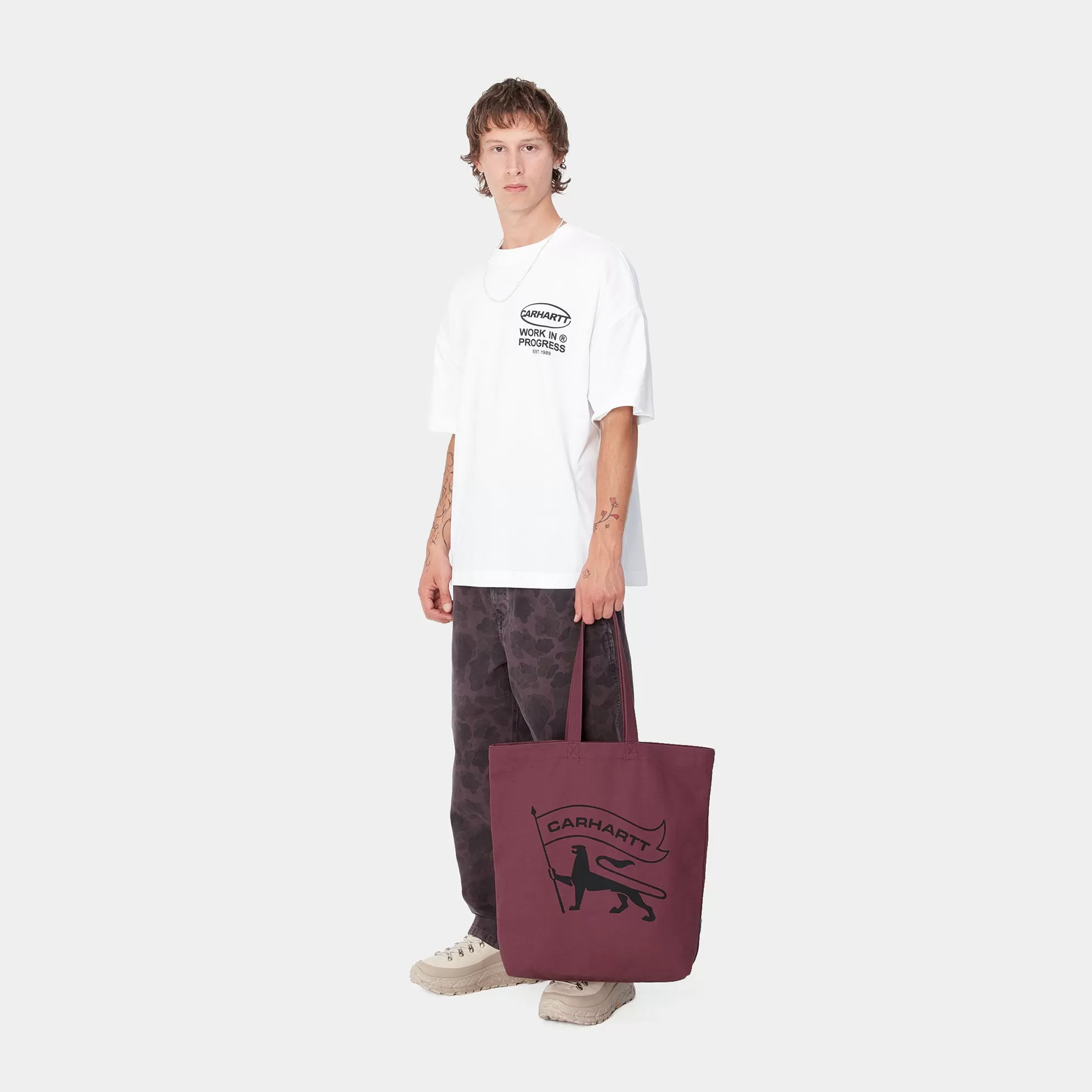 Accessoires | Accessoires^Carhartt WIP Stamp Tote Dusty Fuchsia / Black