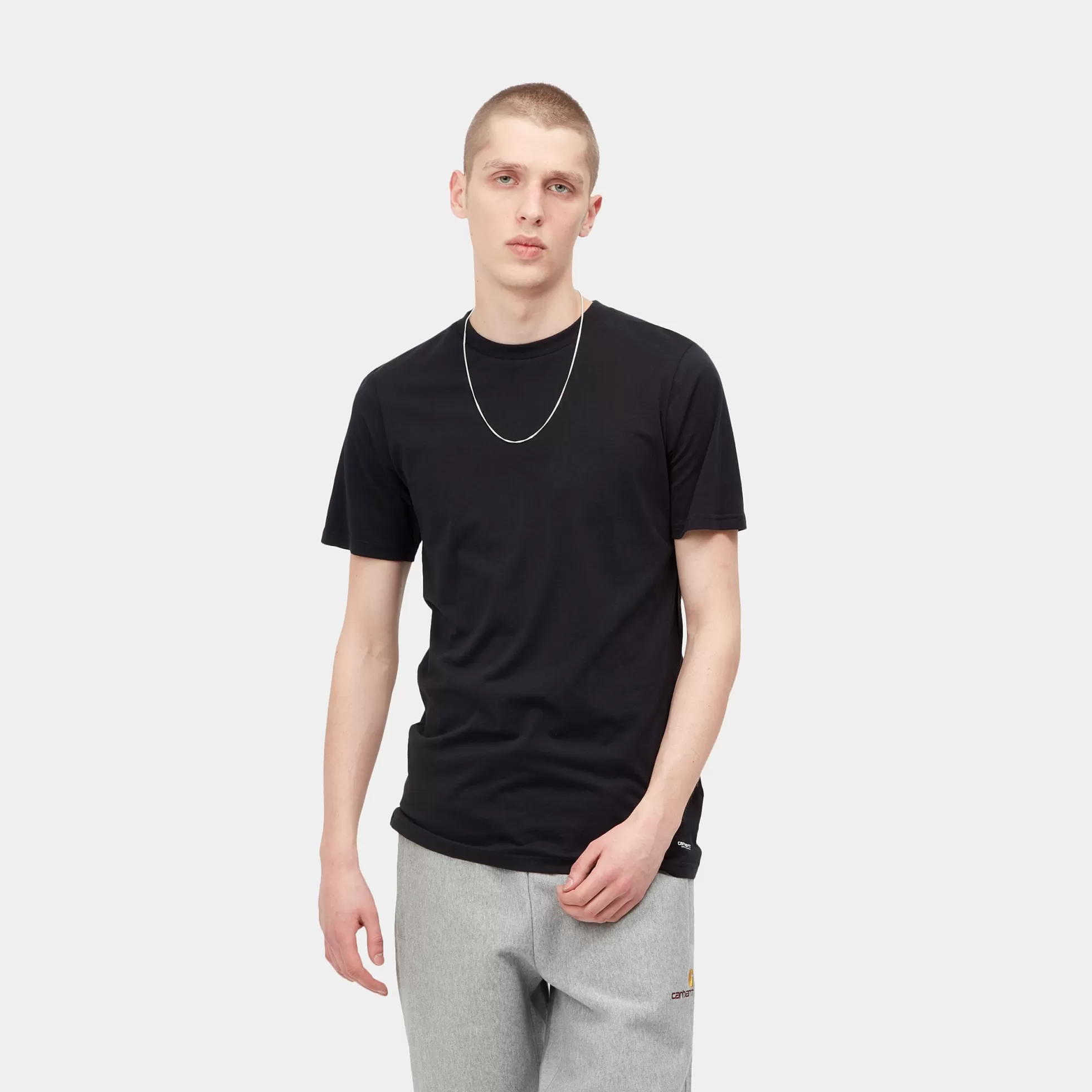 Sous-Vêtements^Carhartt WIP Standard Crew Neck T-Shirt Black + Black